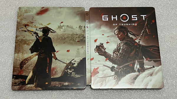 Ghost of Tsushima Director's Cut Custom made Steelbook Case only for (Sony PlayStation 5, Sony PlayStation 4, Xbox) New