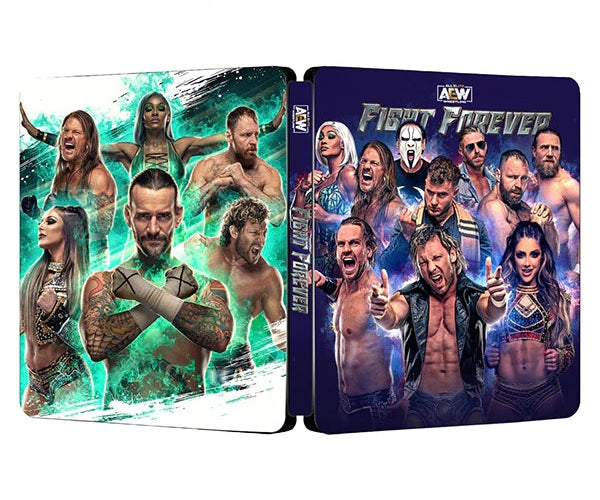 AEW Fight Forever Custom Made Steelbook Case For (Sony PlayStation 5, Sony PlayStation 4, Xbox) New