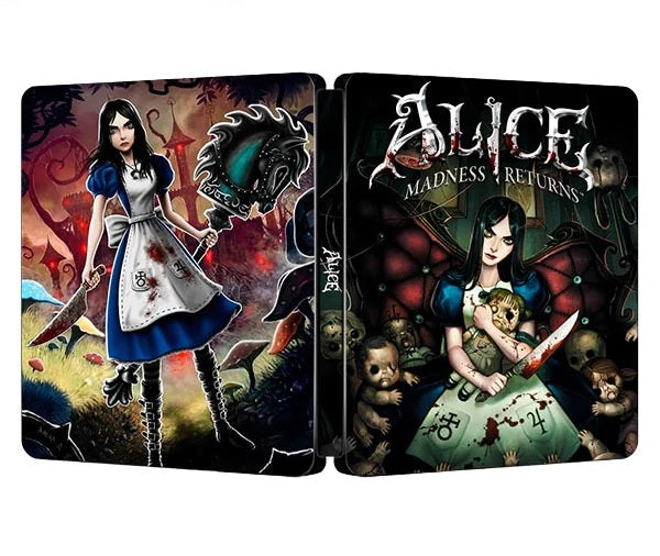 Alice Madness Returns Custom Made Steelbook Case For (Sony PlayStation 5, Sony PlayStation 4, Xbox) New