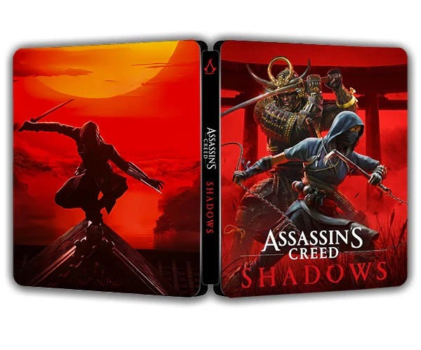 Assassin's Creed Shadows V1 Custom Made Steelbook Case For (Sony PlayStation 5, Sony PlayStation 4, Xbox) New