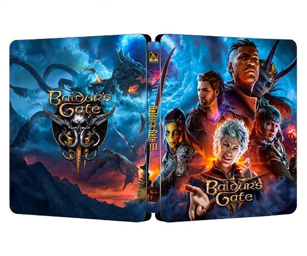 Baldur's Gate 3 Custom Made Steelbook Case For (Sony PlayStation 5, Sony PlayStation 4, Xbox) New