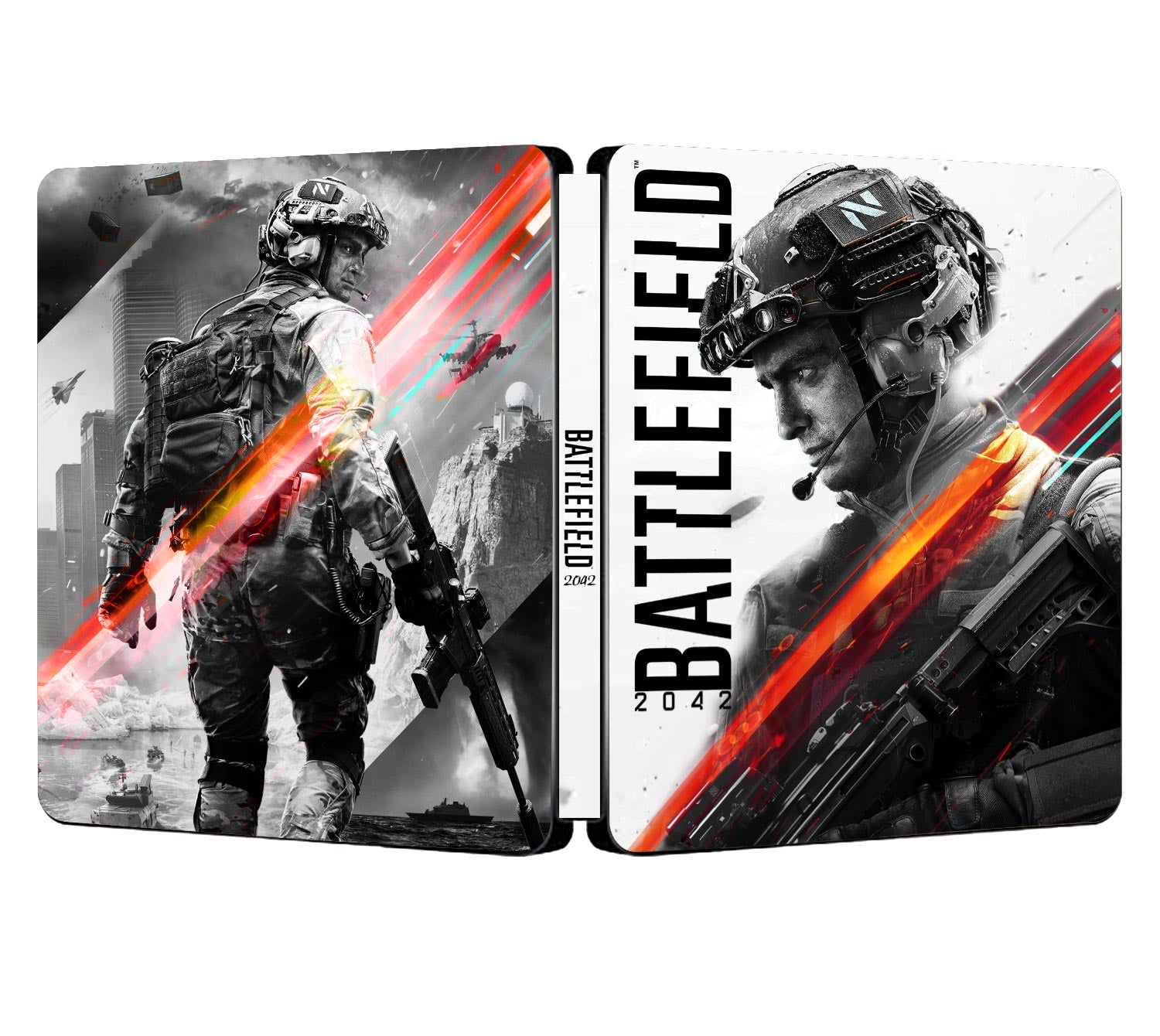 Battlefield 2042 Custom Made Steelbook Case For (Sony PlayStation 5, Sony PlayStation 4, Xbox) New