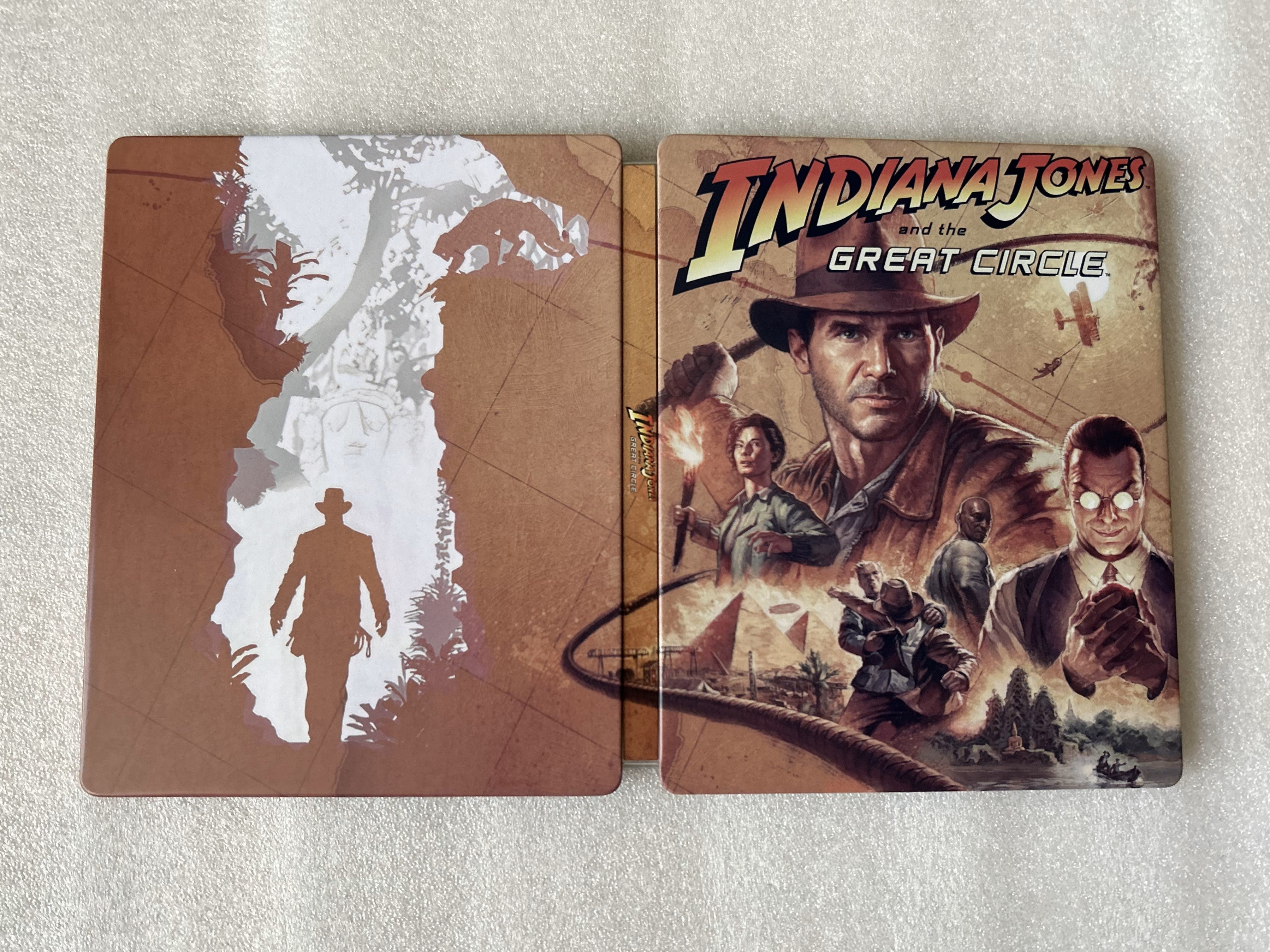 Indiana Jones and The Great Circle Custom made Steelbook Case only for (Sony PlayStation 5, Sony PlayStation 4, Xbox) New (Copy)