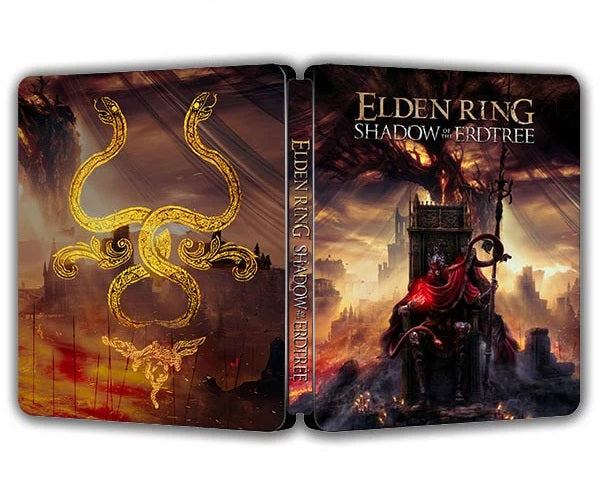 Elden Ring Shadow of The Erdtree Custom made Steelbook Case only for (Sony PlayStation 5, Sony PlayStation 4, Xbox) New