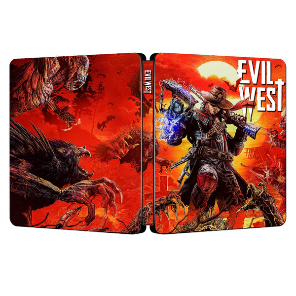 Evil West Custom made Steelbook Case only for (Sony PlayStation 5, Sony PlayStation 4, Xbox) New