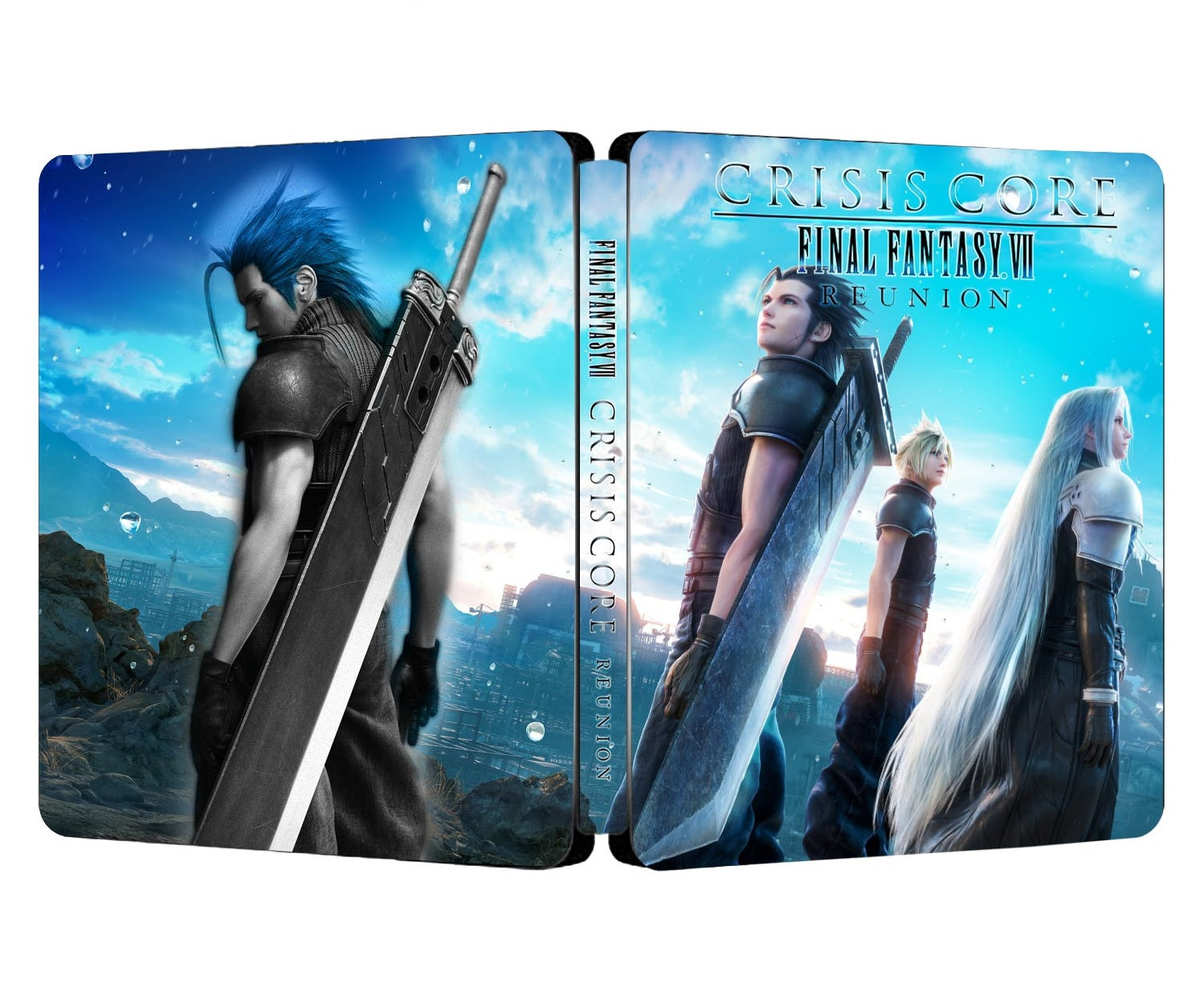 Final Fantasy VII Crisis Core Reunion Custom made Steelbook Case only for (Sony PlayStation 5, Sony PlayStation 4, Xbox) New