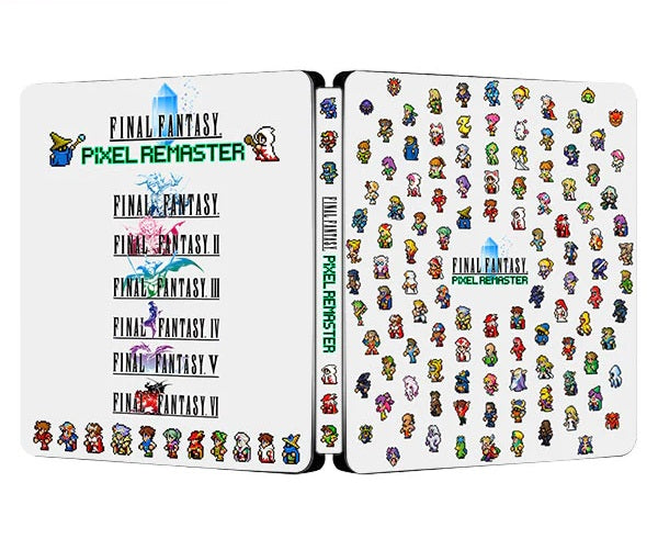 Final Fantasy Pixel Remaster Custom made Steelbook Case only for (Sony PlayStation 5, Sony PlayStation 4, Xbox) New