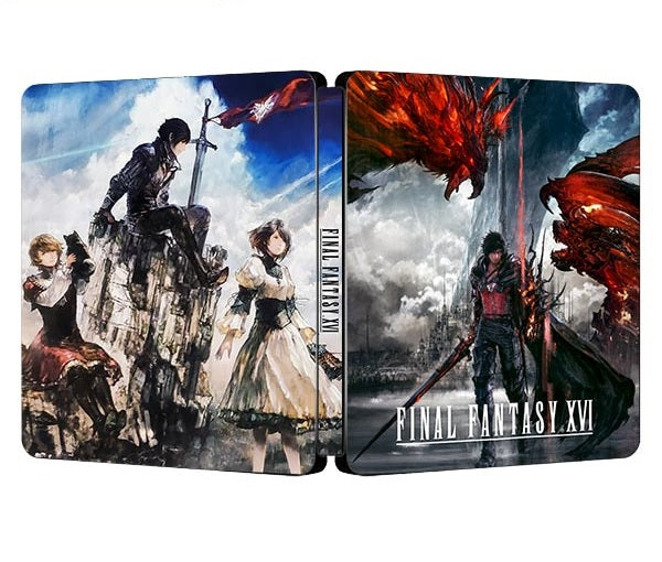 Final Fantasy XVI Custom made Steelbook Case only for (Sony PlayStation 5, Sony PlayStation 4, Xbox) New