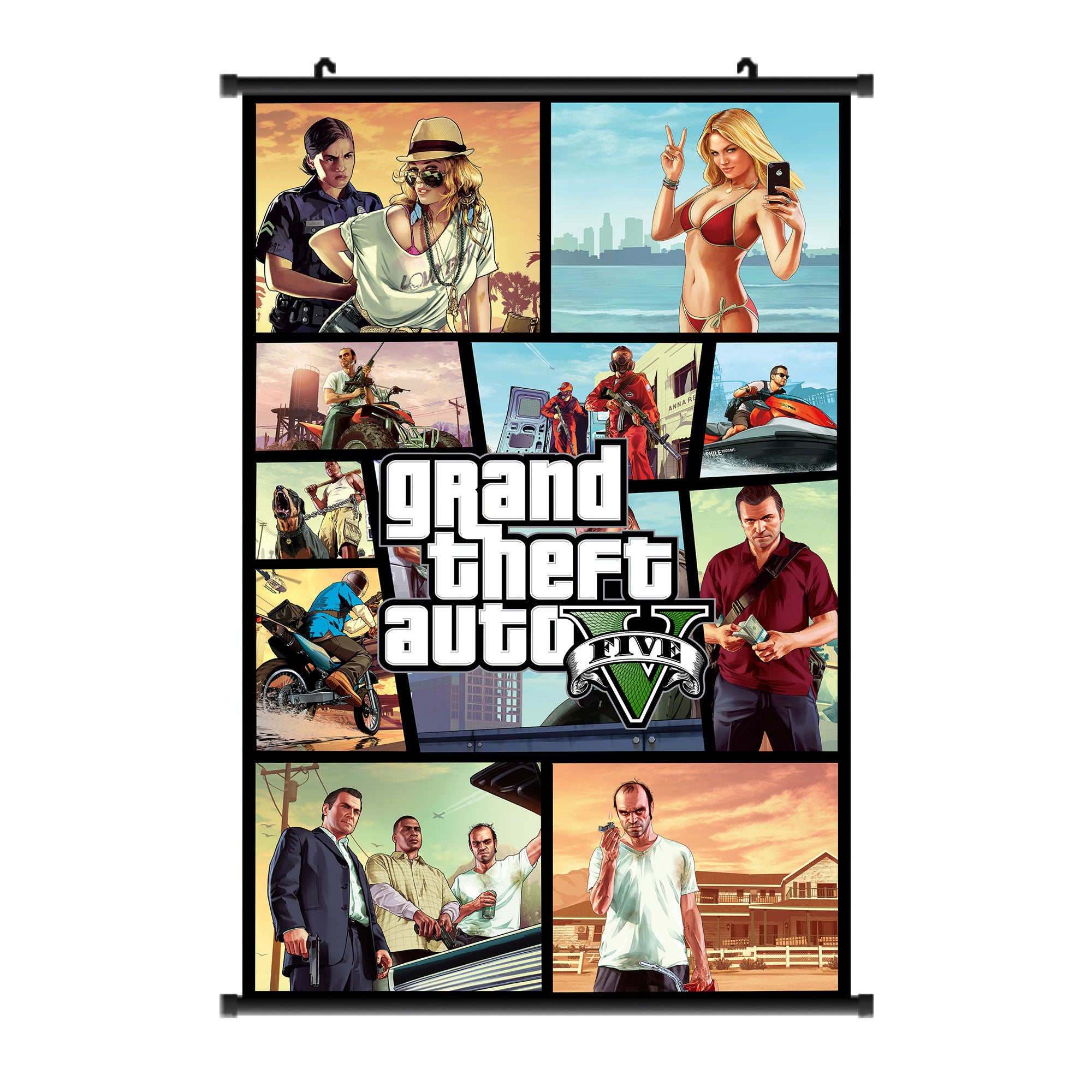 Grand Theft Auto 5 Wall Scroll