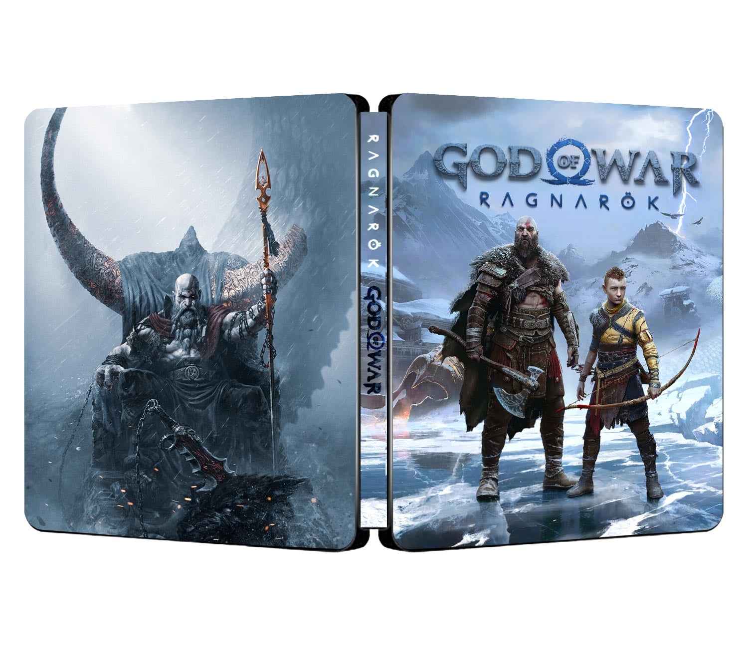 God of War Ragnarok Custom made Steelbook Case only for (Sony PlayStation 5, Sony PlayStation 4, Xbox) New