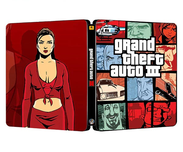 Grand Theft Auto III Custom made Steelbook Case only for (Sony PlayStation 5, Sony PlayStation 4, Xbox) New