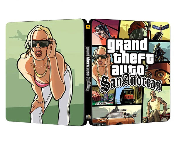 Grand Theft Auto San Andreas Custom made Steelbook Case only for (Sony PlayStation 5, Sony PlayStation 4, Xbox) New