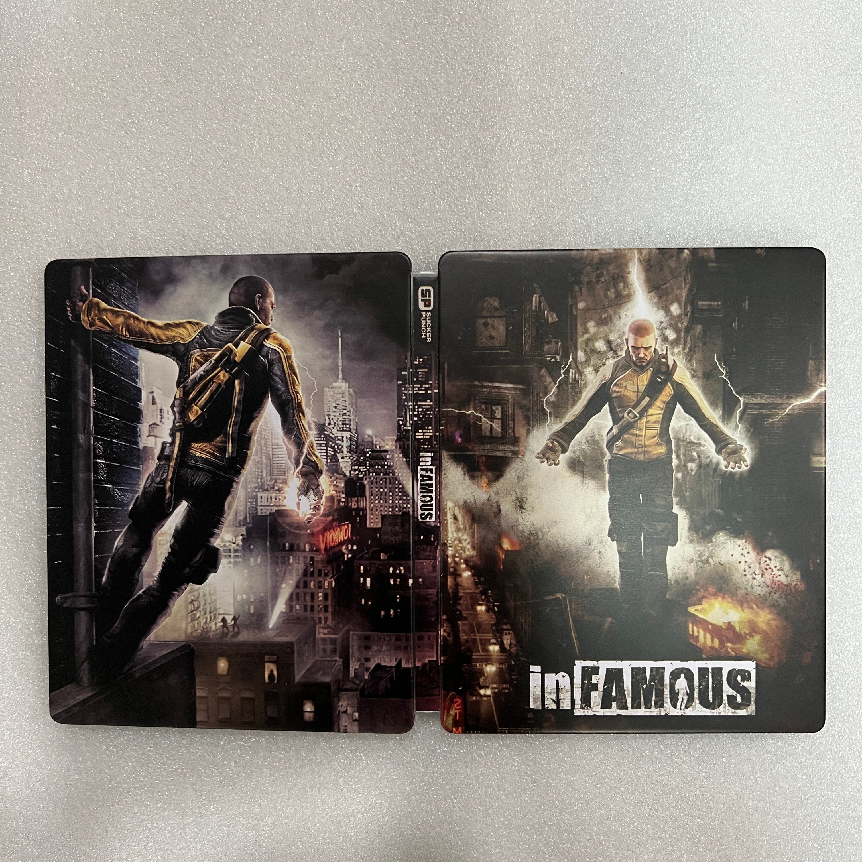 InFamous Custom made Steelbook Case only for (Sony PlayStation 5, Sony PlayStation 4) New