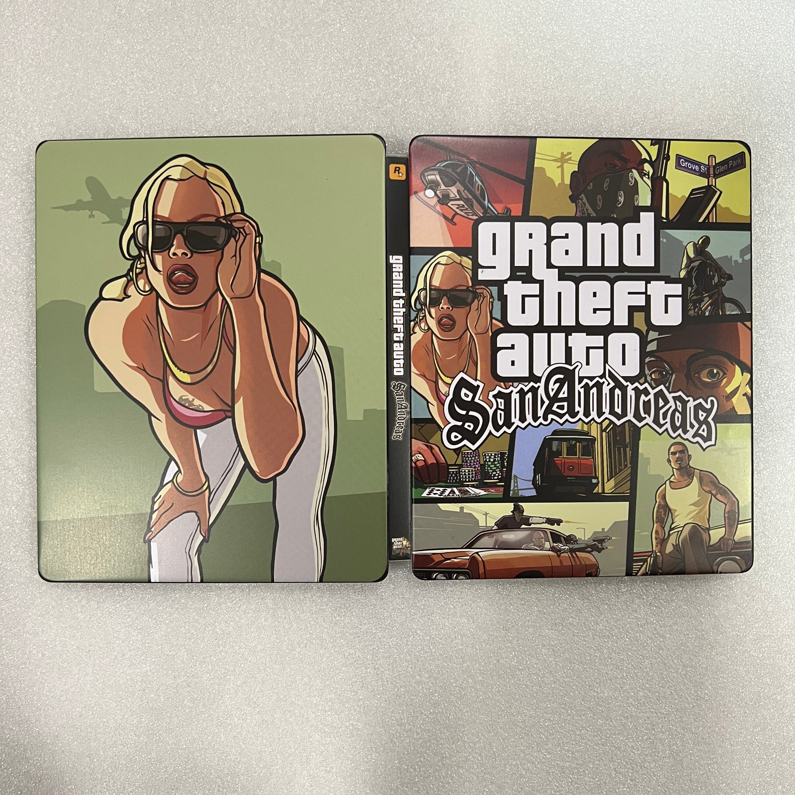 Grand Theft Auto San Andreas Custom made Steelbook Case only for (Sony PlayStation 5, Sony PlayStation 4, Xbox) New