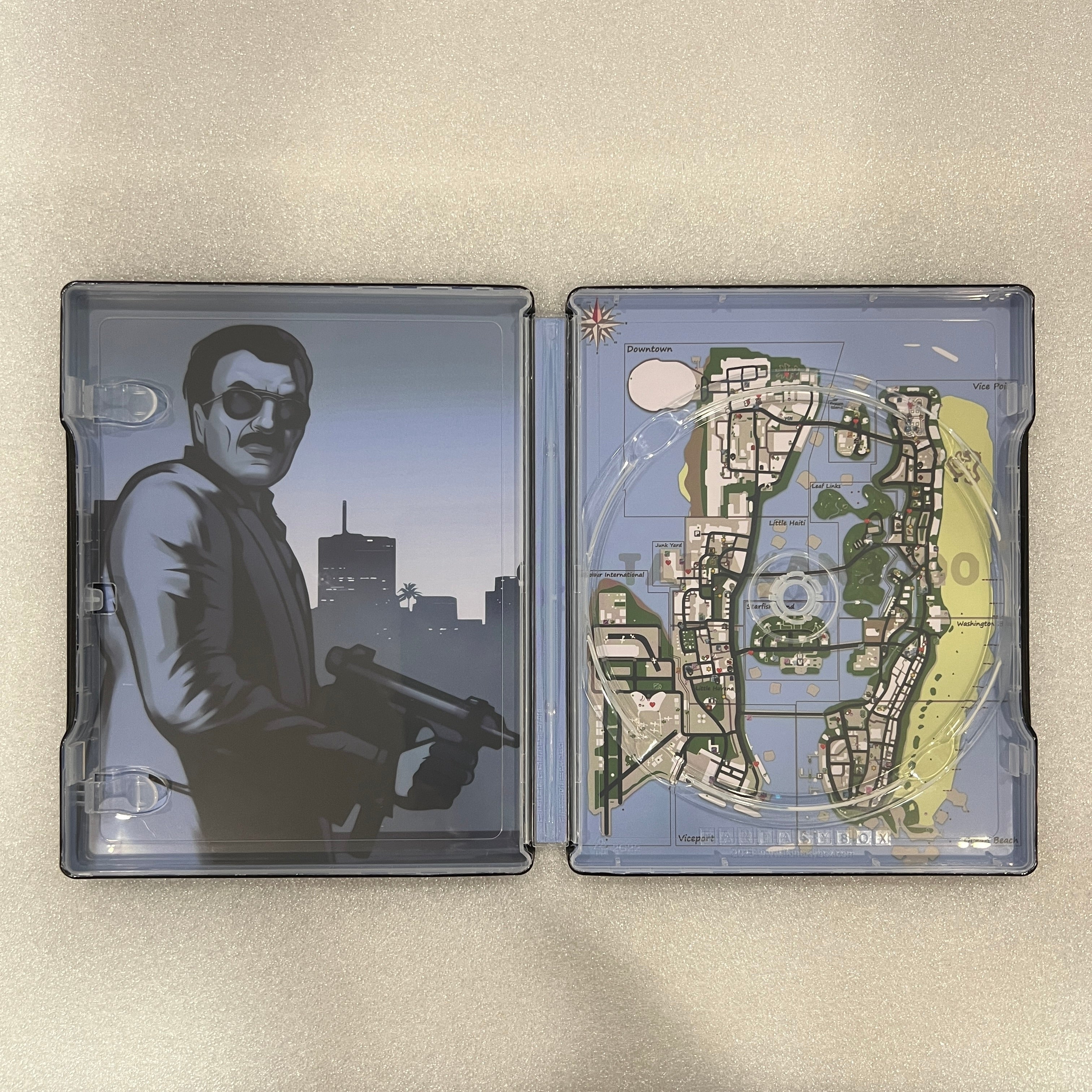 Grand Theft Auto Vice City Custom made Steelbook Case only for (Sony PlayStation 5, Sony PlayStation 4, Xbox) New