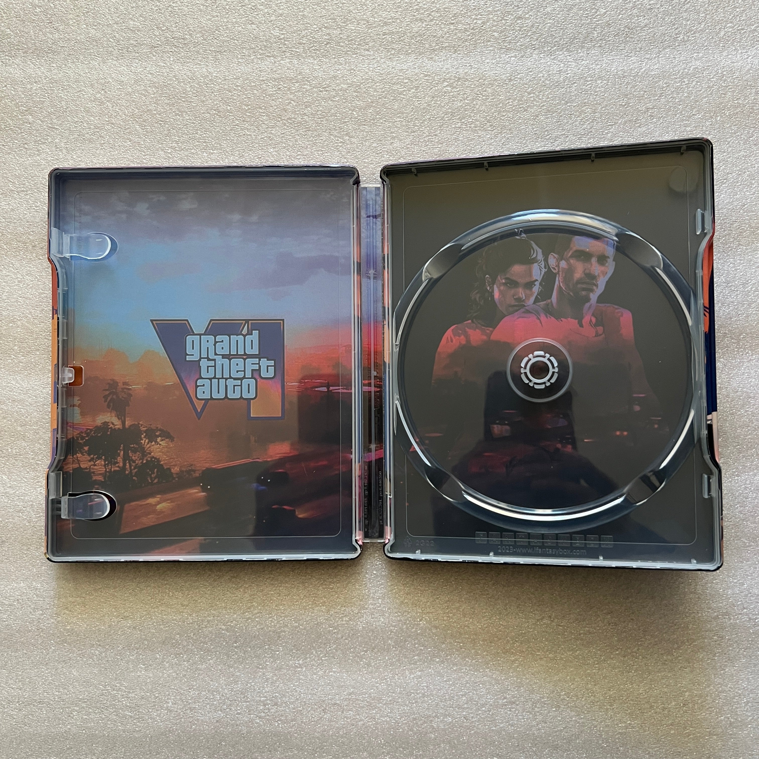 Grand Theft Auto VI Custom made Steelbook Case only for (Sony PlayStation 5, Sony PlayStation 4, Xbox) New