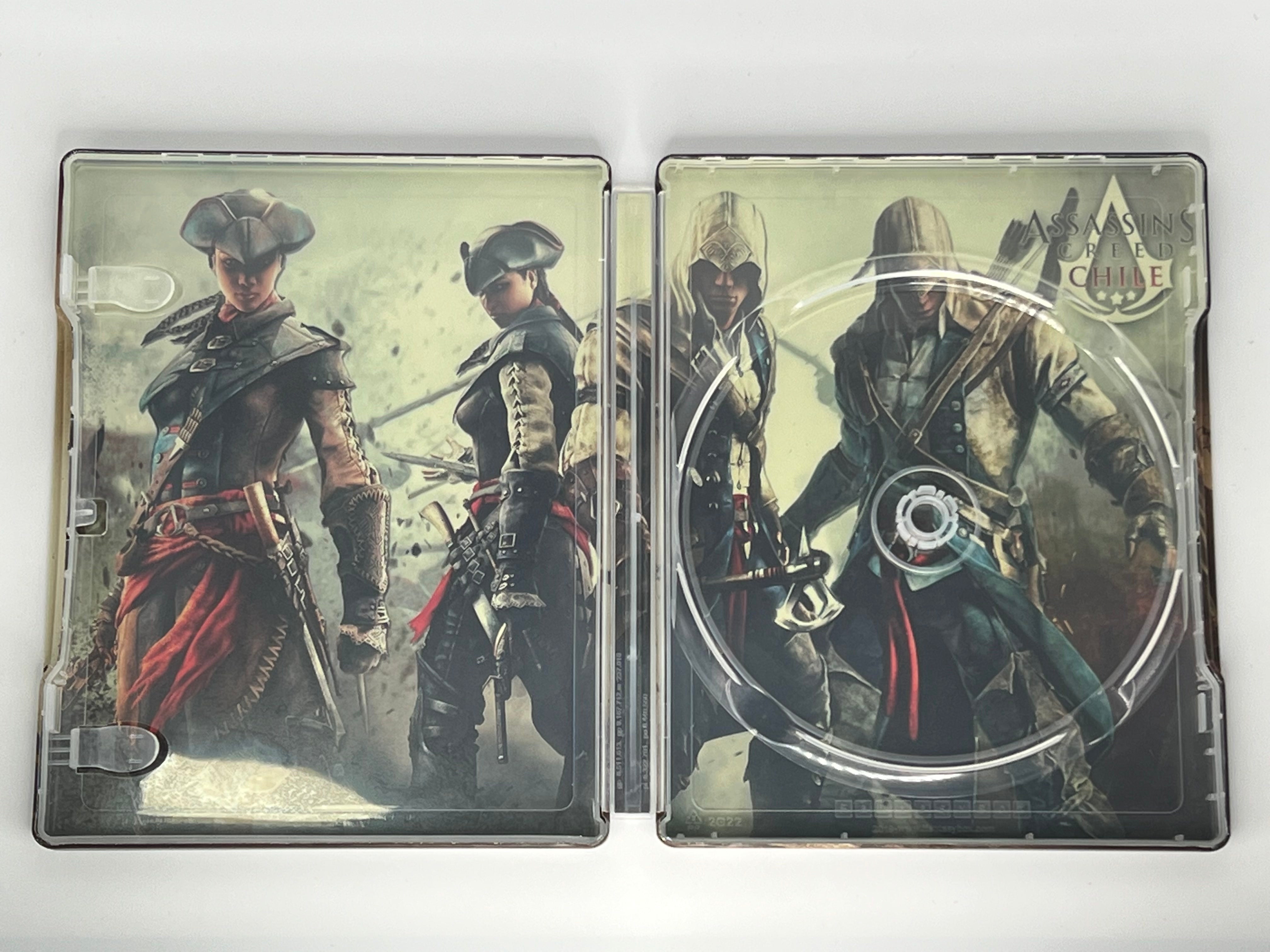 Assassin's Creed III Custom Made Steelbook Case For (Sony PlayStation 5, Sony PlayStation 4, Xbox) New