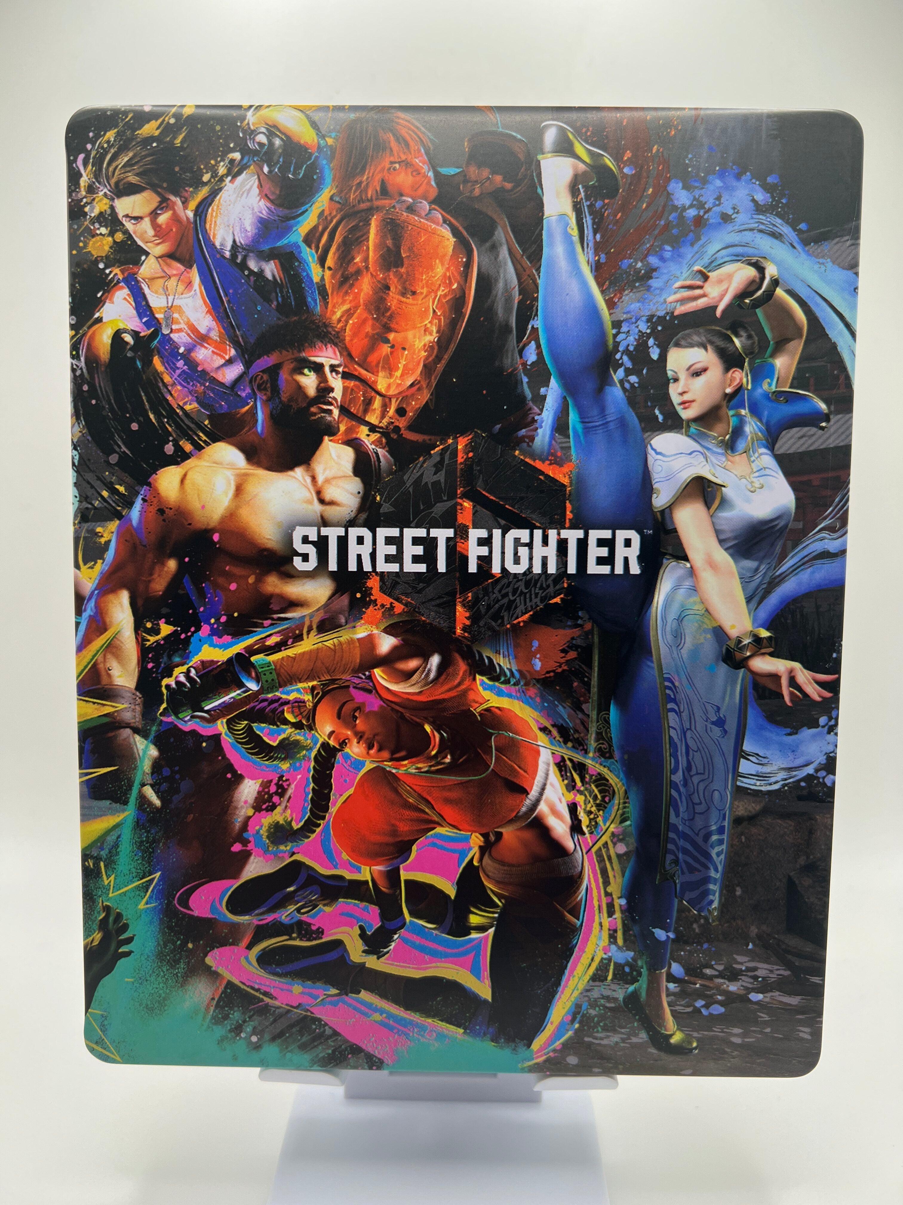 Street Fighter 6 Custom Made Steelbook Case For (Sony PlayStation 5, Sony PlayStation 4, Xbox) New