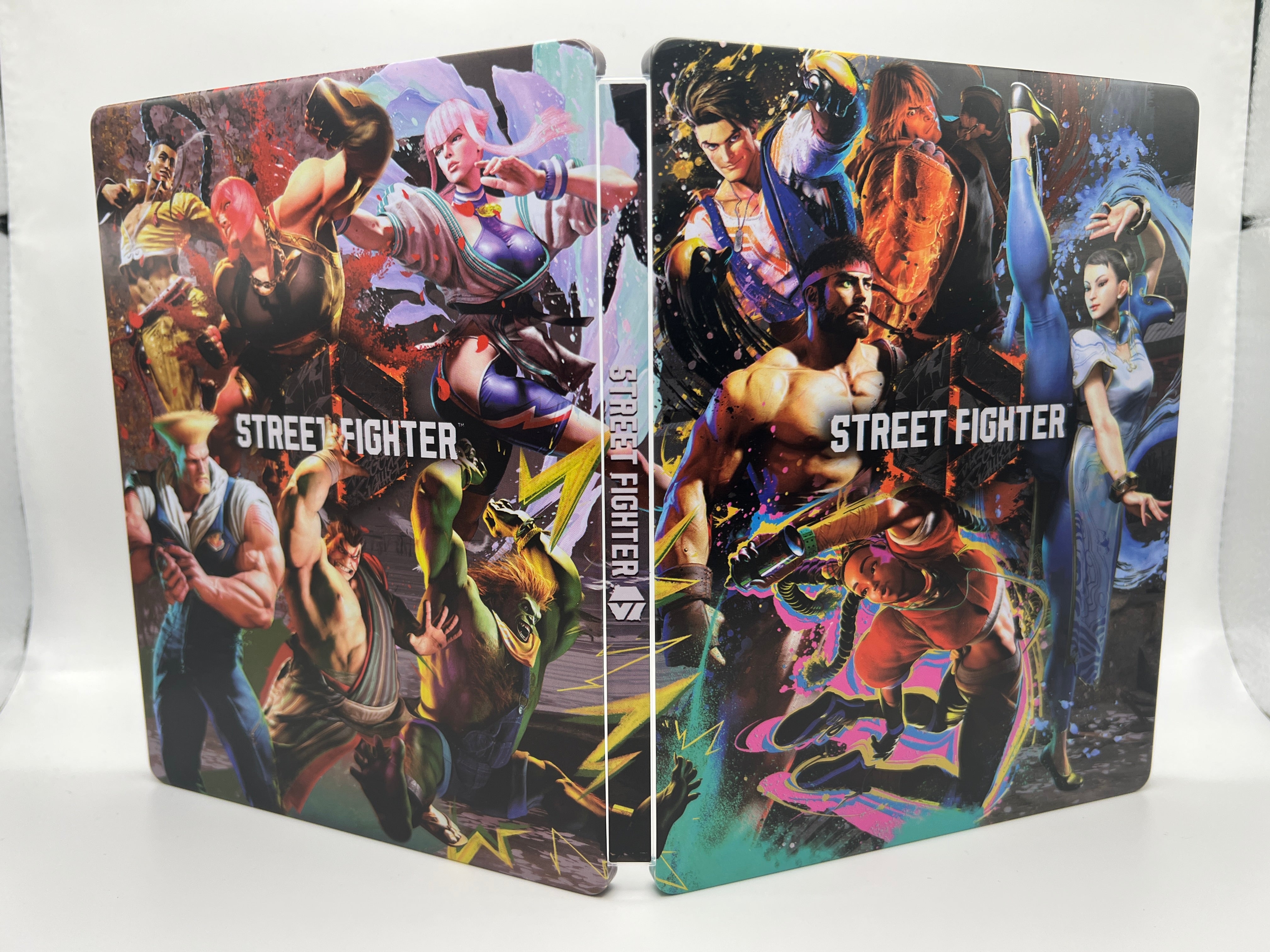 Street Fighter 6 Custom Made Steelbook Case For (Sony PlayStation 5, Sony PlayStation 4, Xbox) New