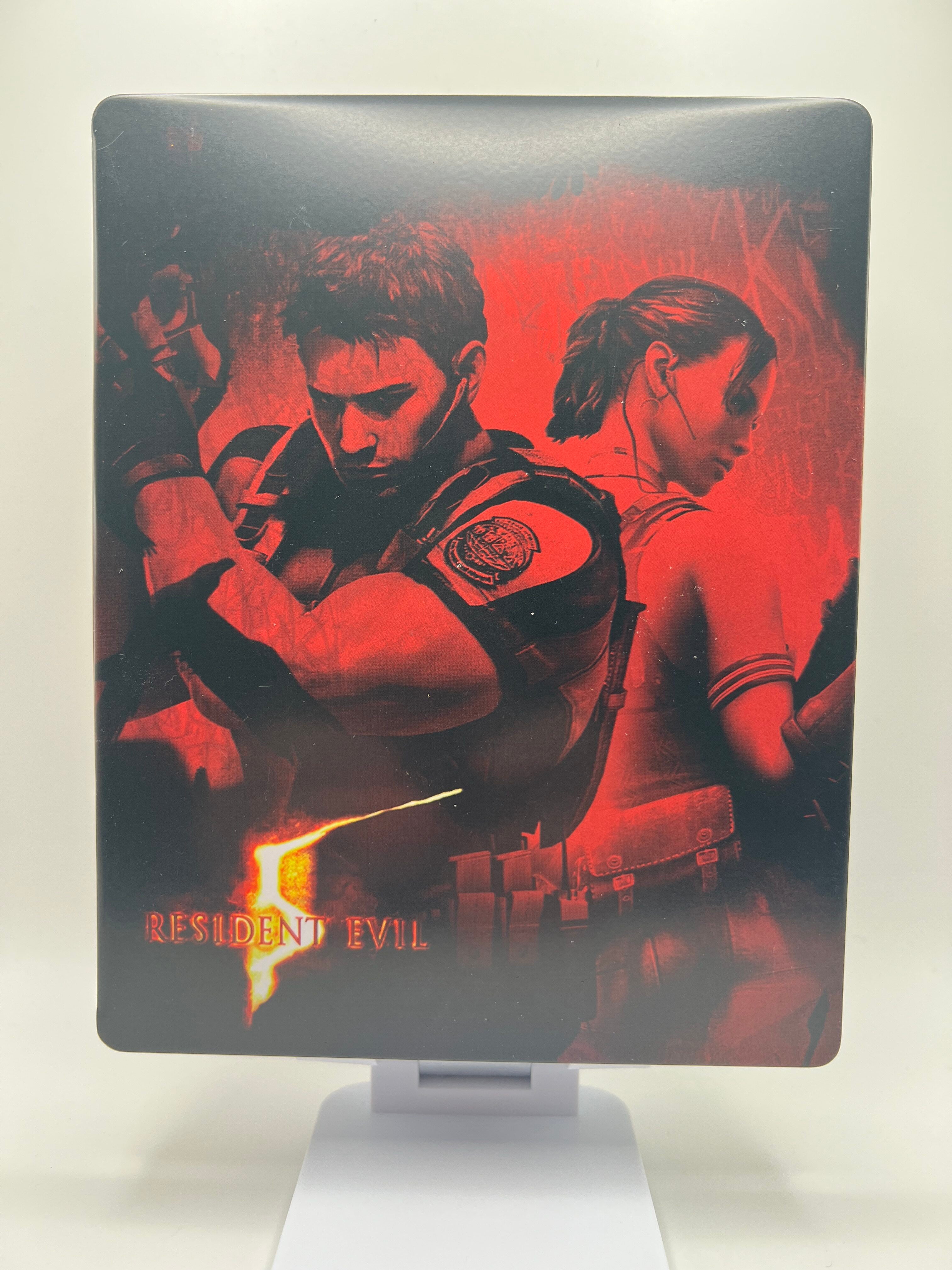 Resident Evil 5 Custom Made Steelbook Case For (Sony PlayStation 5, Sony PlayStation 4, Xbox) New