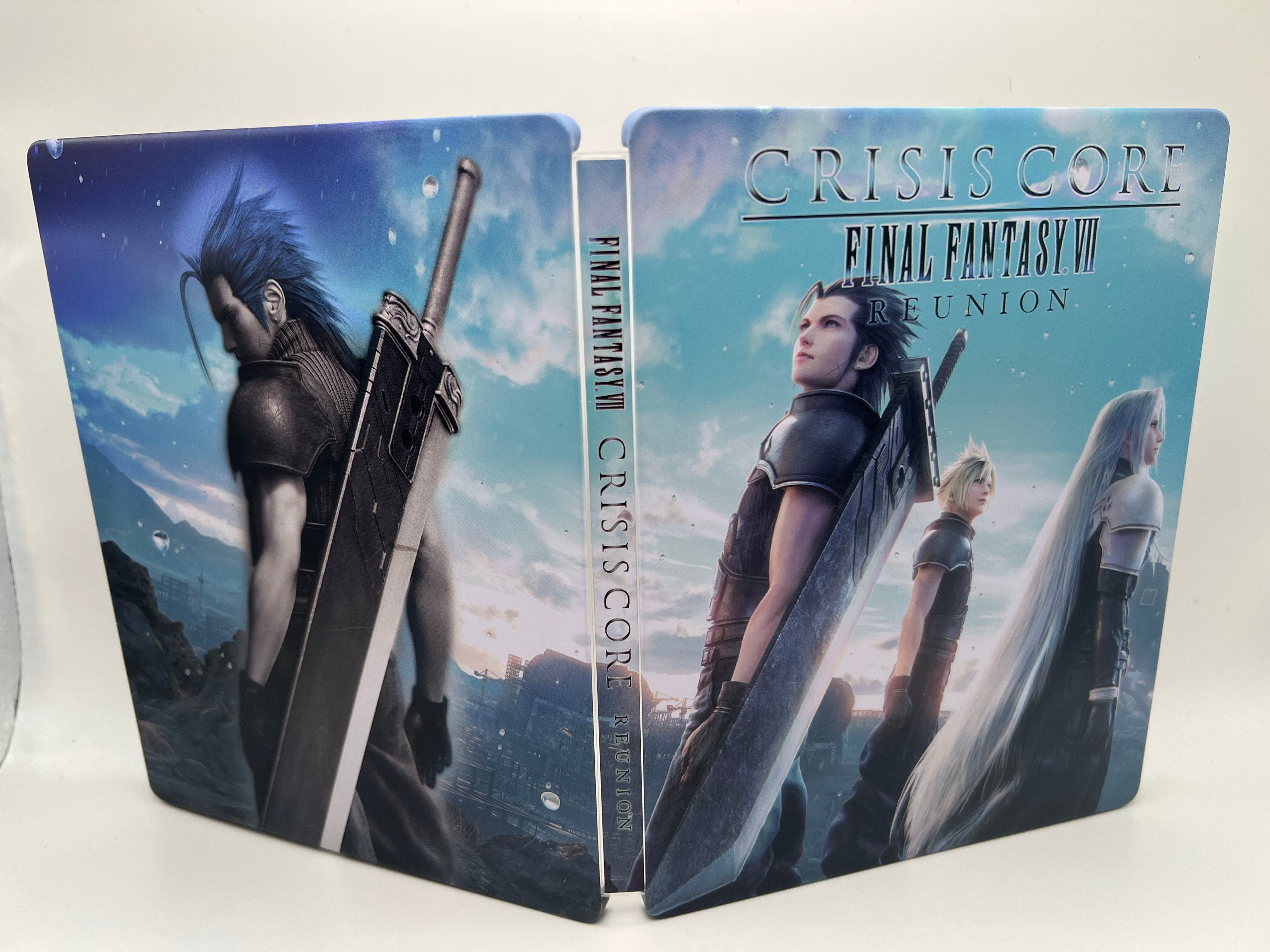 Final Fantasy VII Crisis Core Reunion Custom made Steelbook Case only for (Sony PlayStation 5, Sony PlayStation 4, Xbox) New