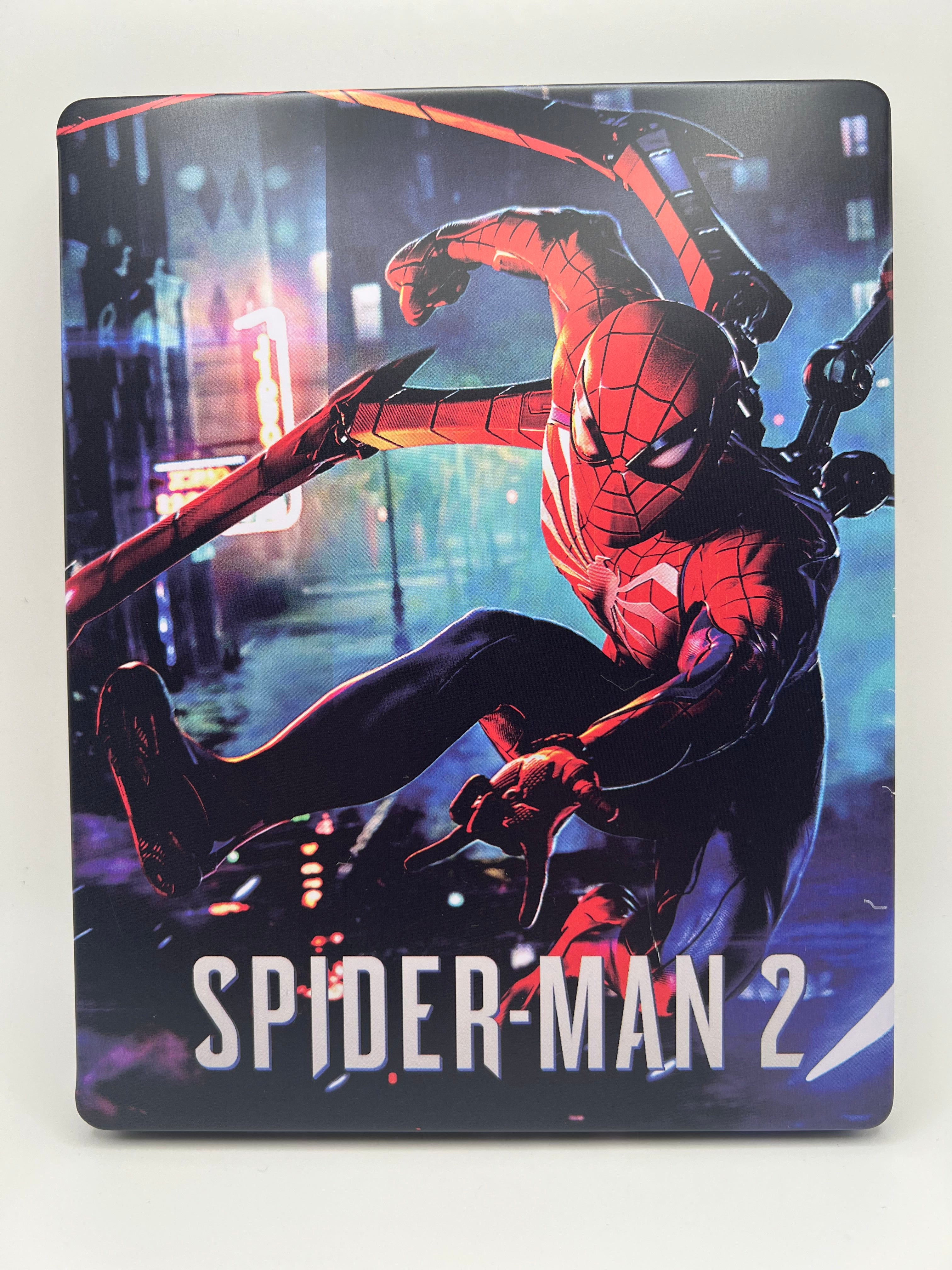 Spiderman 2 Custom Made Steelbook Case For (Sony PlayStation 5, Sony PlayStation 4, Xbox) New