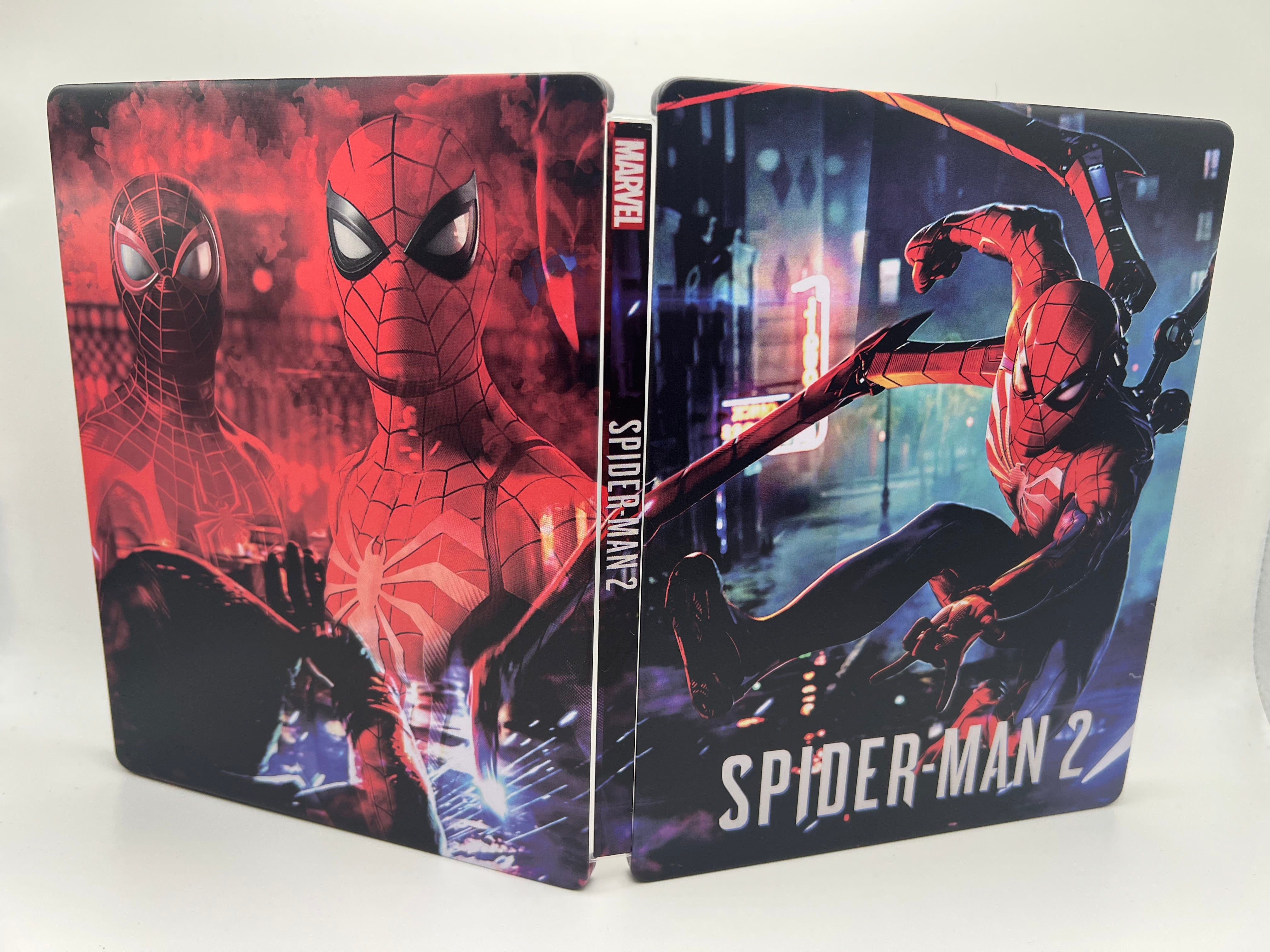 Spiderman 2 Custom Made Steelbook Case For (Sony PlayStation 5, Sony PlayStation 4, Xbox) New