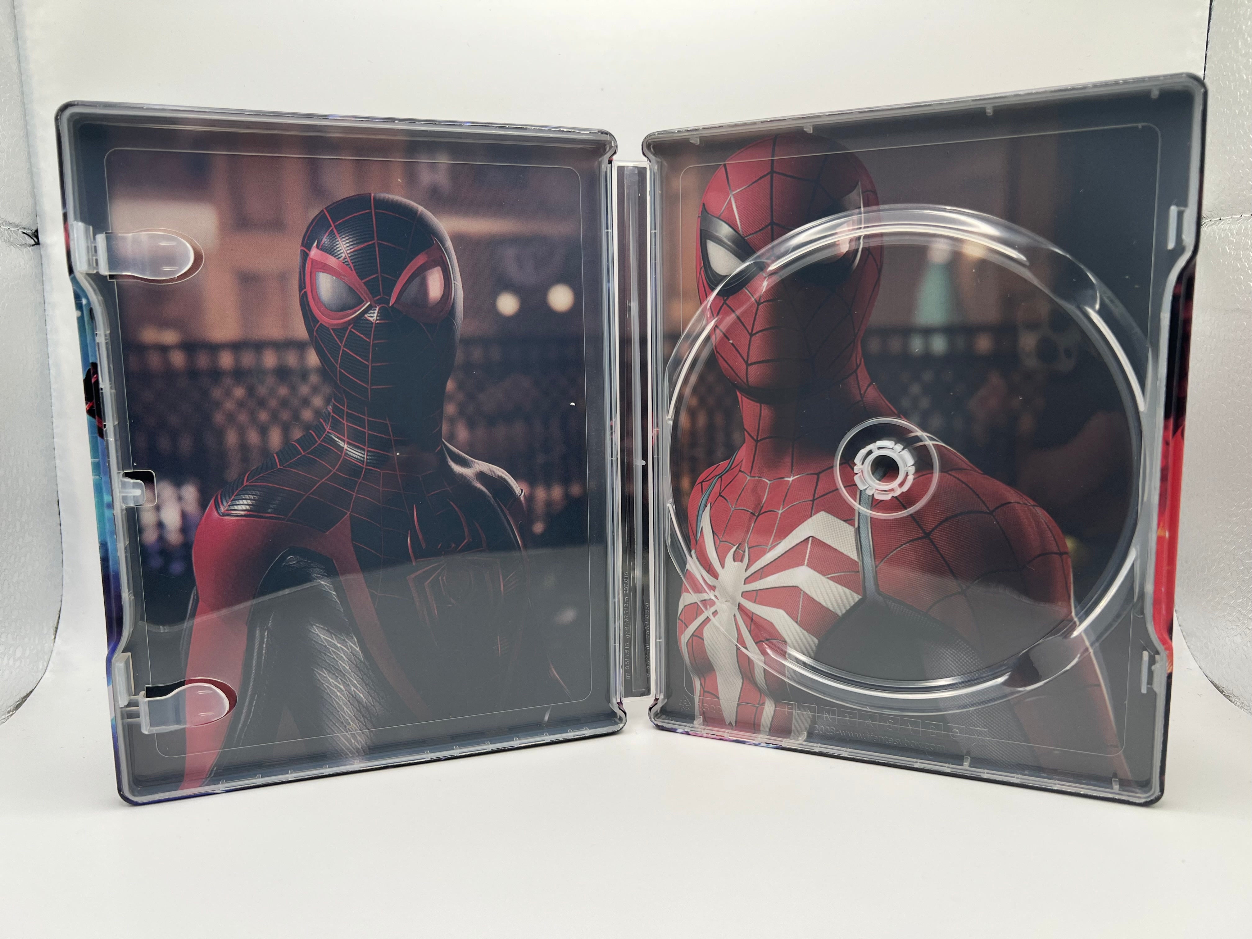 Spiderman 2 Custom Made Steelbook Case For (Sony PlayStation 5, Sony PlayStation 4, Xbox) New