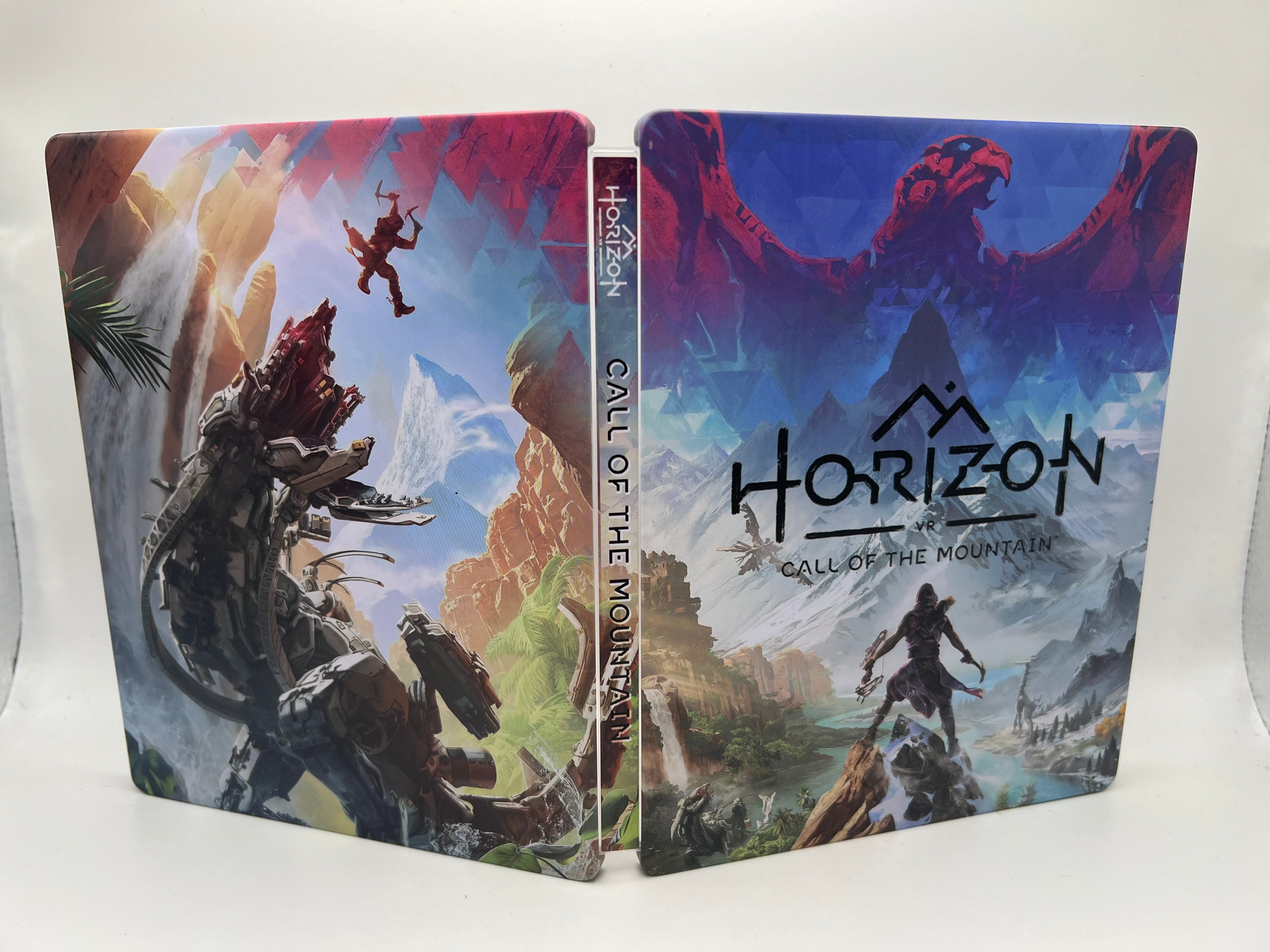 Horizon Forbidden West Call of The Moutain VR Custom made Steelbook Case only for (Sony PlayStation 5, Sony PlayStation 4, Xbox) New