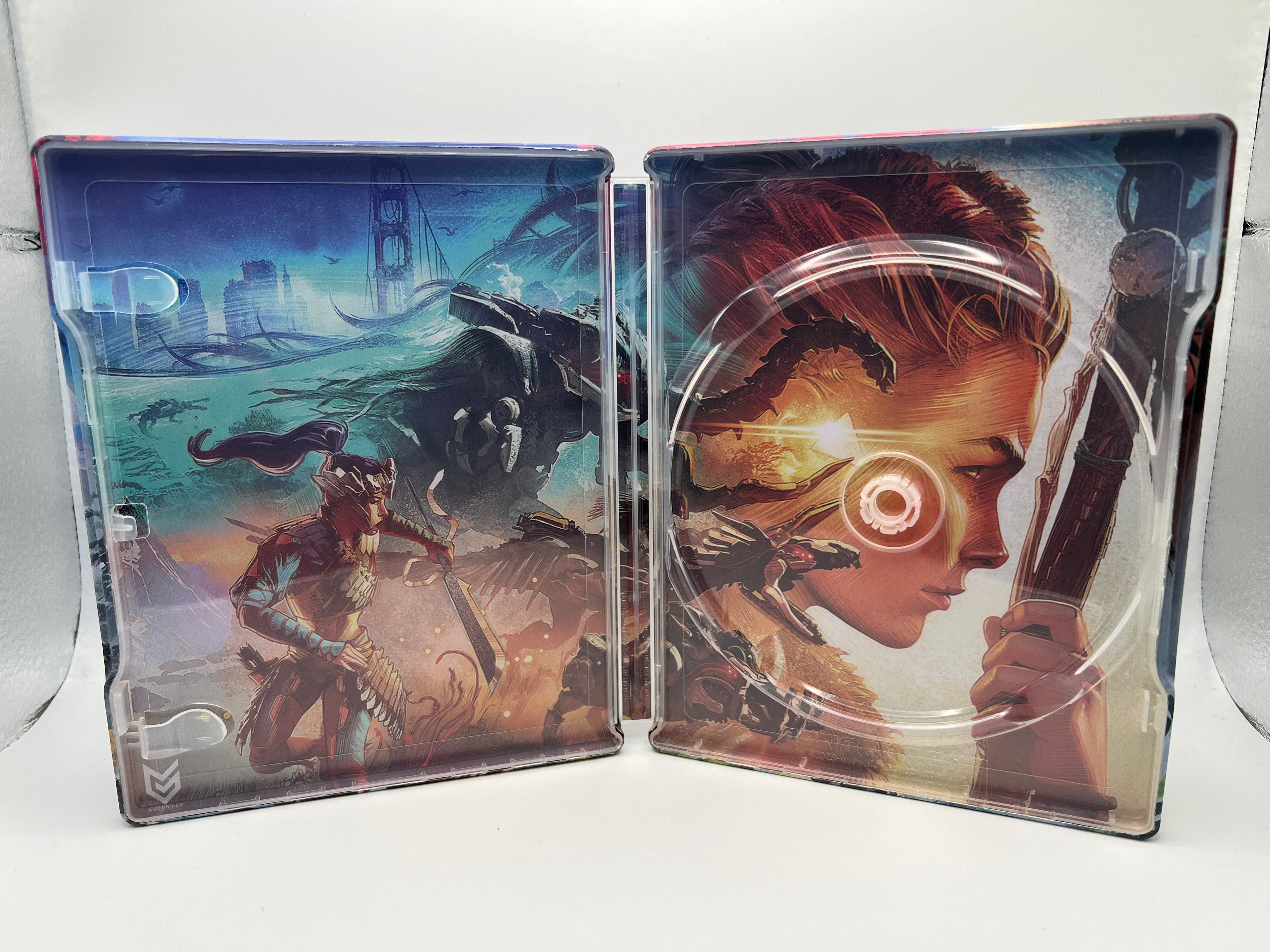 Horizon Forbidden West Call of The Moutain VR Custom made Steelbook Case only for (Sony PlayStation 5, Sony PlayStation 4, Xbox) New