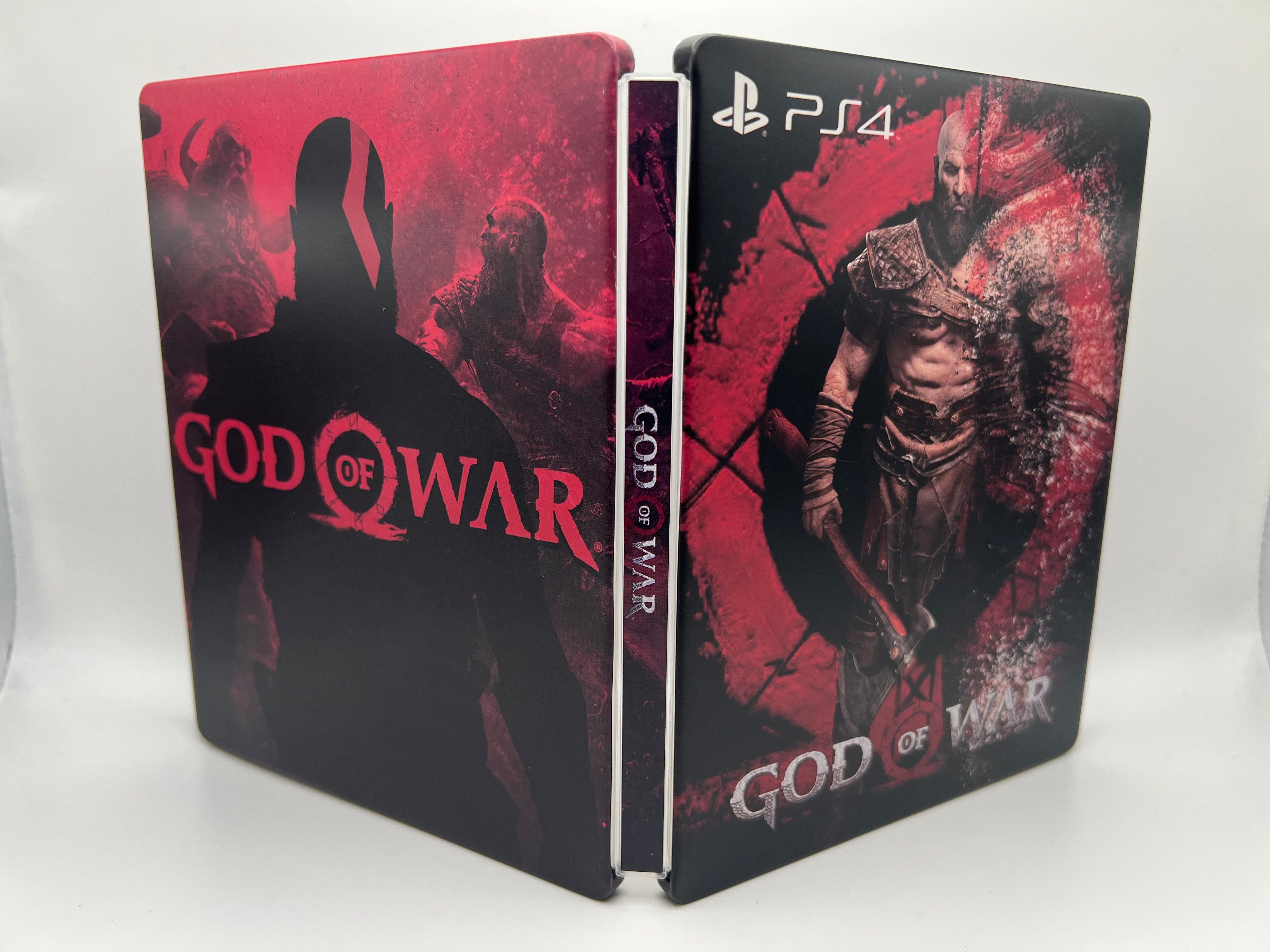 God of War (2018) Custom made Steelbook Case only for (Sony PlayStation 5, Sony PlayStation 4) New