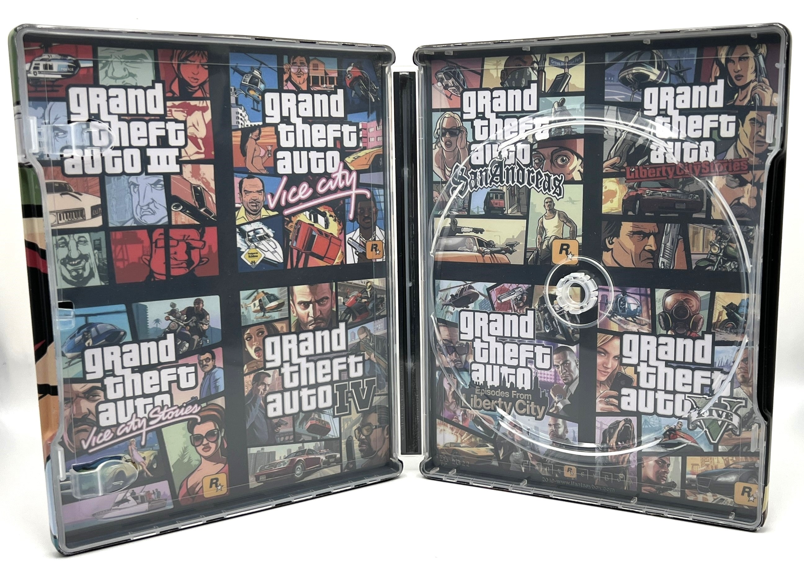 Grand Theft Auto The Trilogy Custom made Steelbook Case only for (Sony PlayStation 5, Sony PlayStation 4, Xbox) New