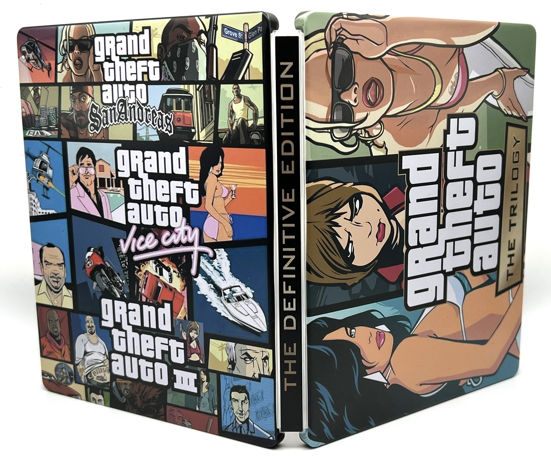 Grand Theft Auto The Trilogy Custom made Steelbook Case only for (Sony PlayStation 5, Sony PlayStation 4, Xbox) New