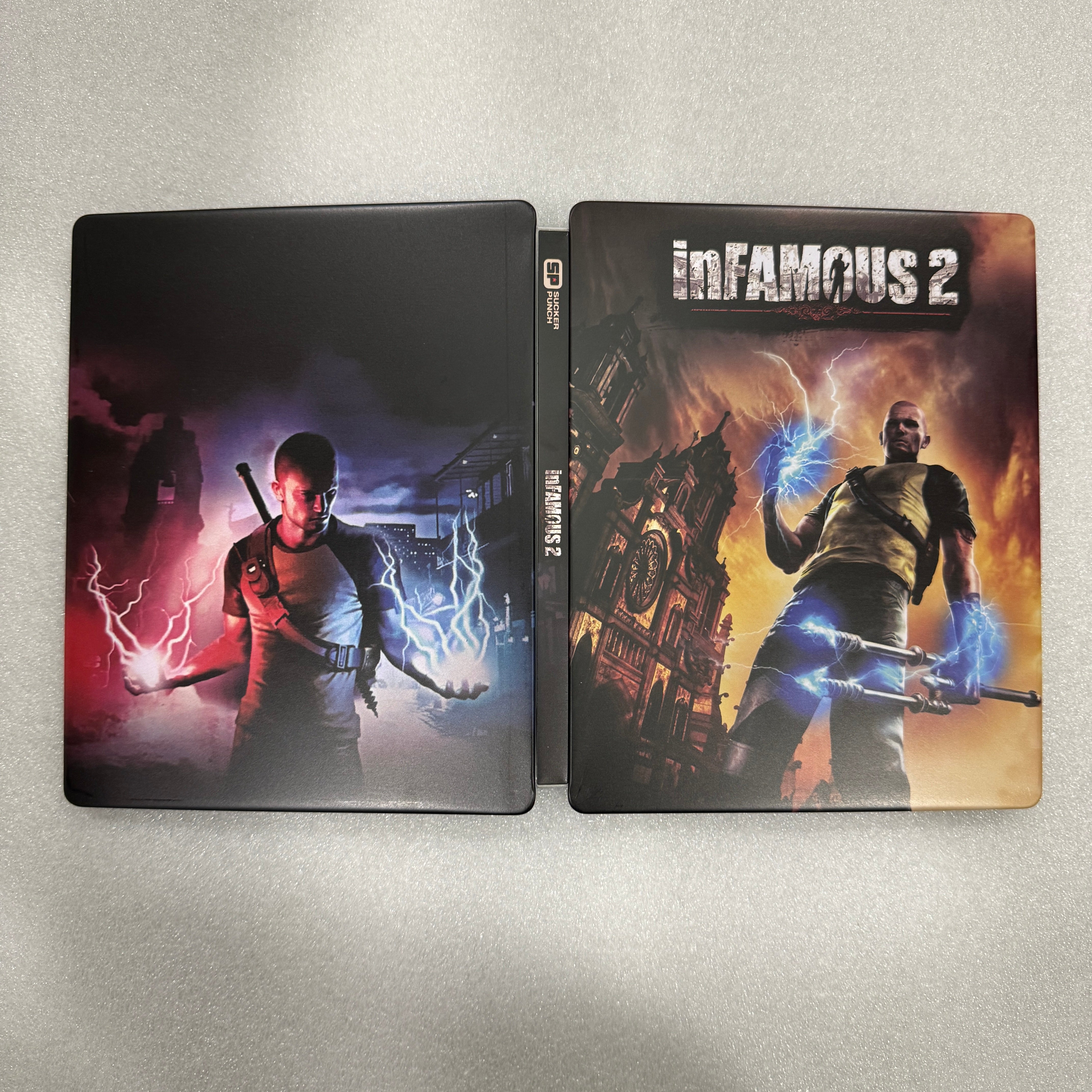 InFamous 2 Custom made Steelbook Case only for (Sony PlayStation 5, Sony PlayStation 4) New