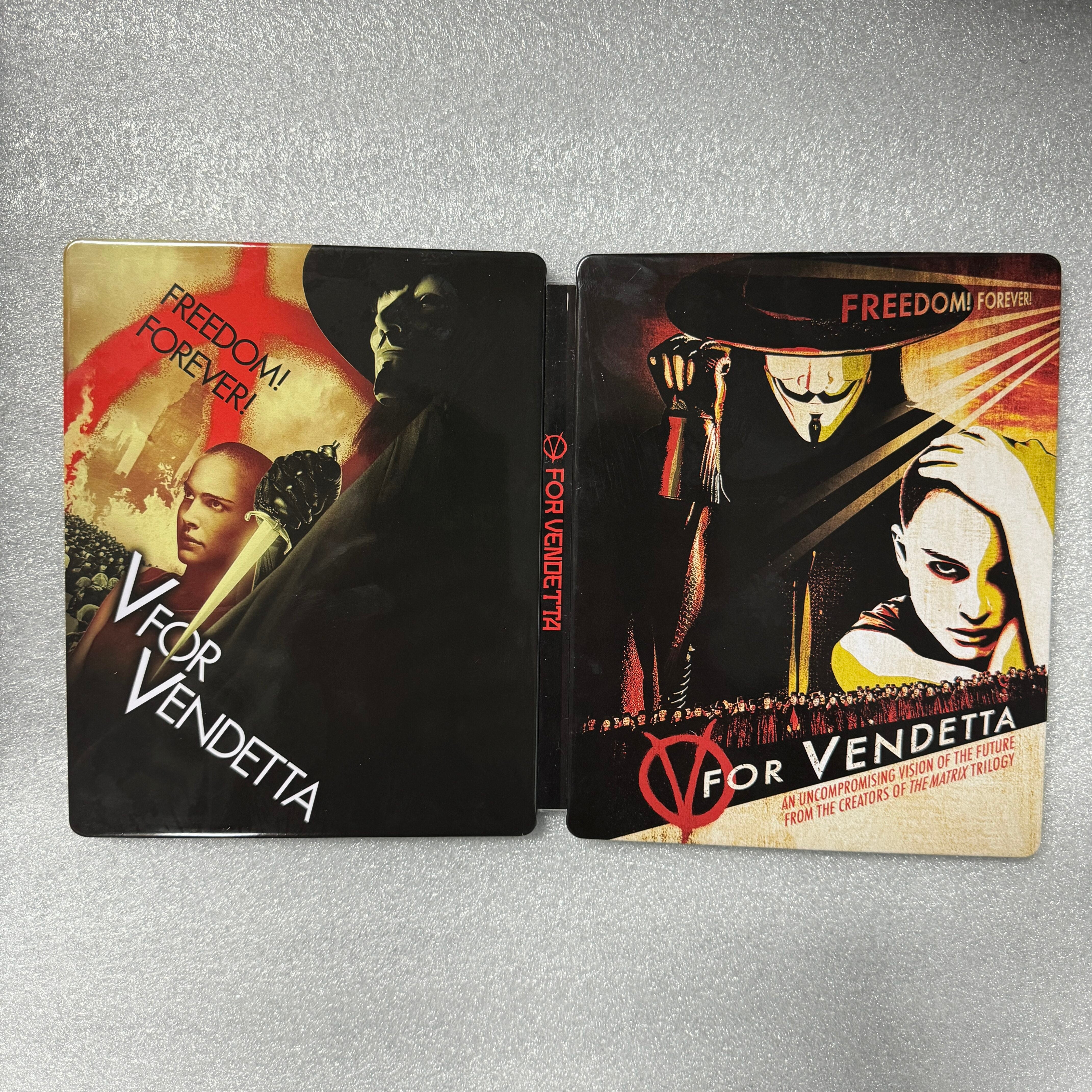 V For Vendetta Custom Made Steelbook Case only for (Movie) New