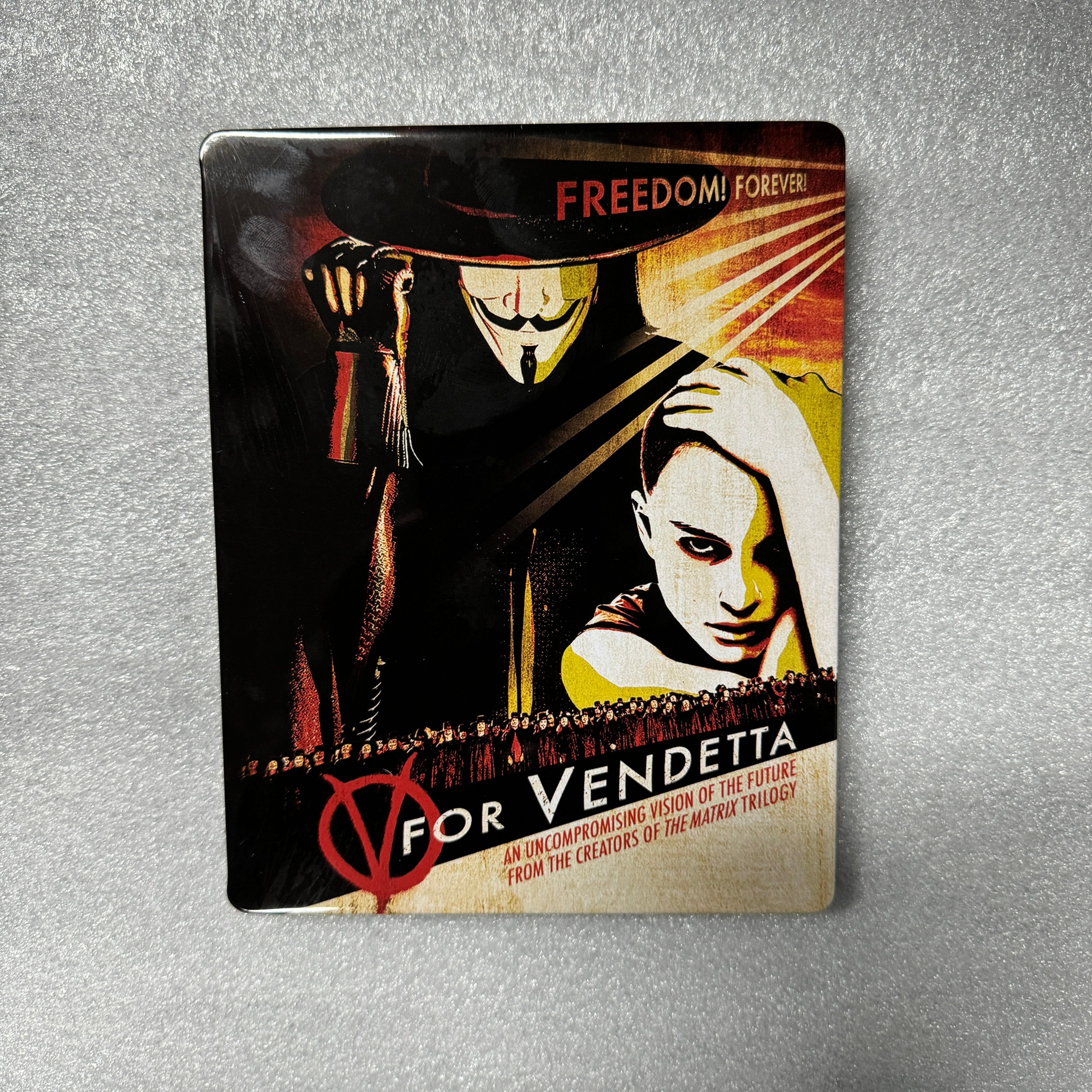 V For Vendetta Custom Made Steelbook Case only for (Movie) New