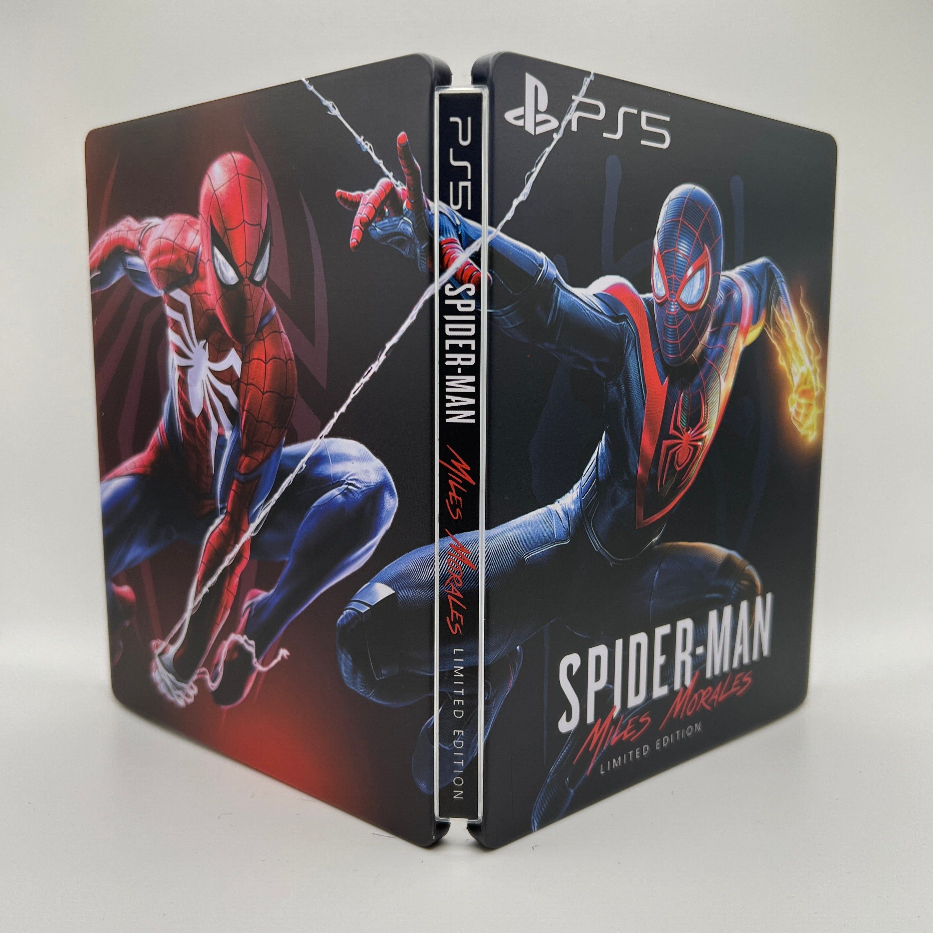 Spiderman Miles Morales Custom Made Steelbook Case For (Sony PlayStation 5, Sony PlayStation 4, Xbox) New