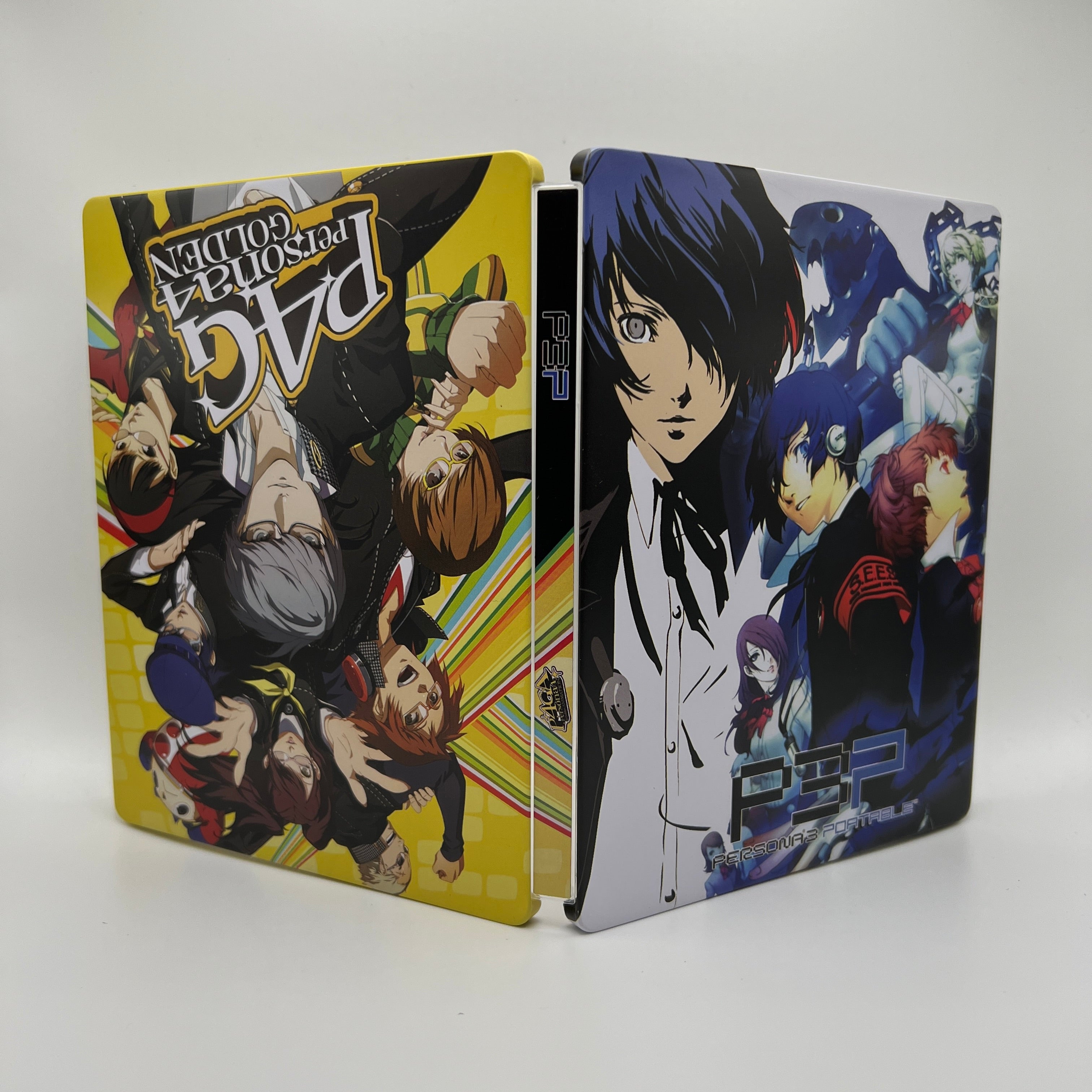 Persona 3 & Persona 4 Custom Made Steelbook Case For (Sony PlayStation 5, Sony PlayStation 4, Xbox) New