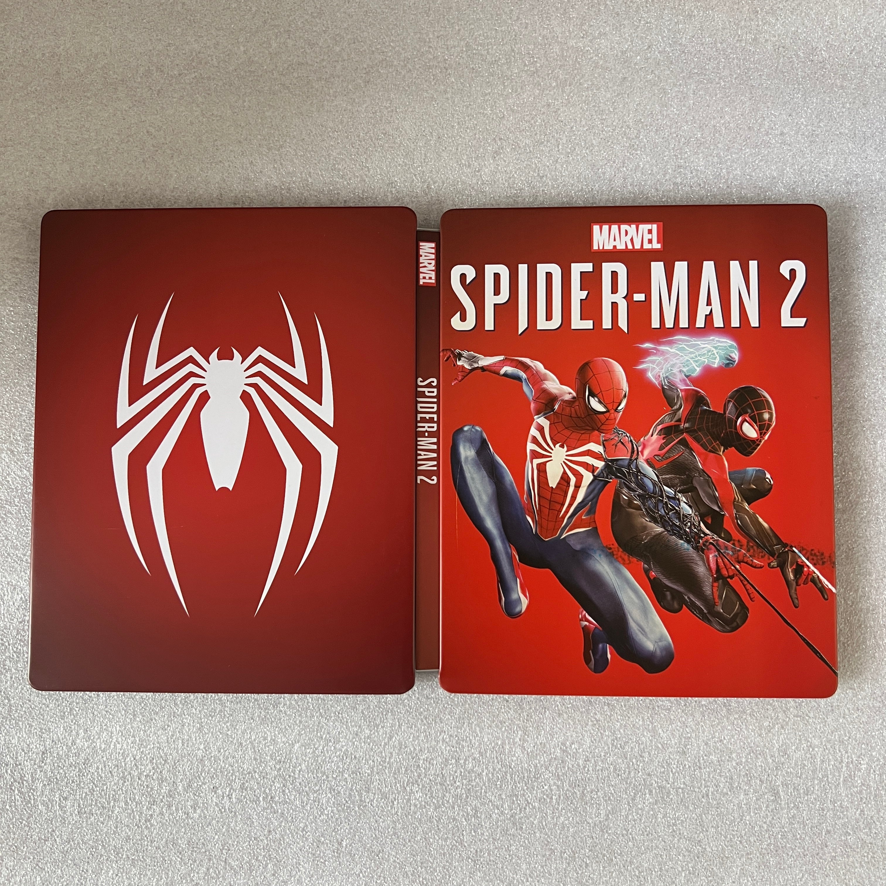 Spiderman 2 Custom Made Steelbook Case For (Sony PlayStation 5, Sony PlayStation 4, Xbox) New