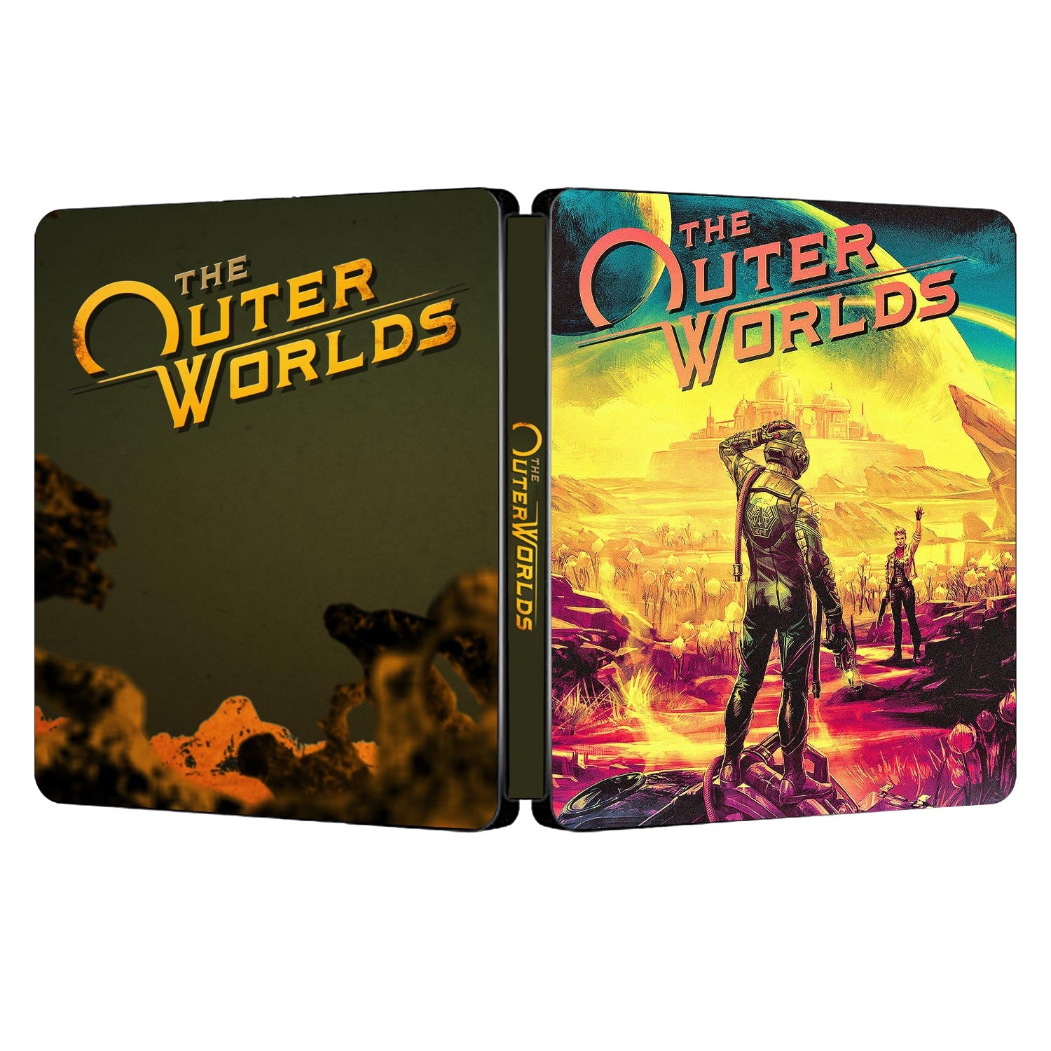 The Outer Worlds Custom Made Steelbook Case For (Sony PlayStation 5, Sony PlayStation 4, Xbox) New