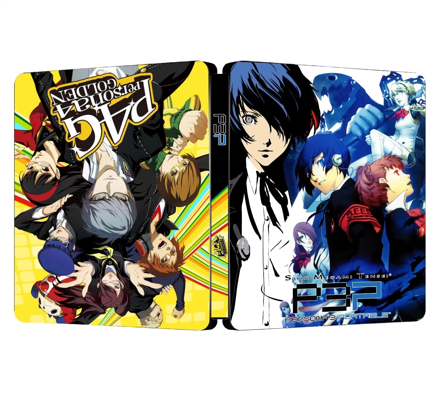 Persona 3 & Persona 4 Custom Made Steelbook Case For (Sony PlayStation 5, Sony PlayStation 4, Xbox) New