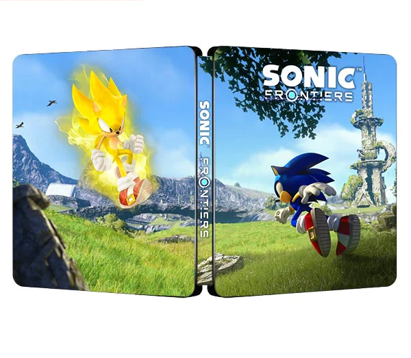 Sonic Frontiers Custom Made Steelbook Case For (Sony PlayStation 5, Sony PlayStation 4, Xbox) New