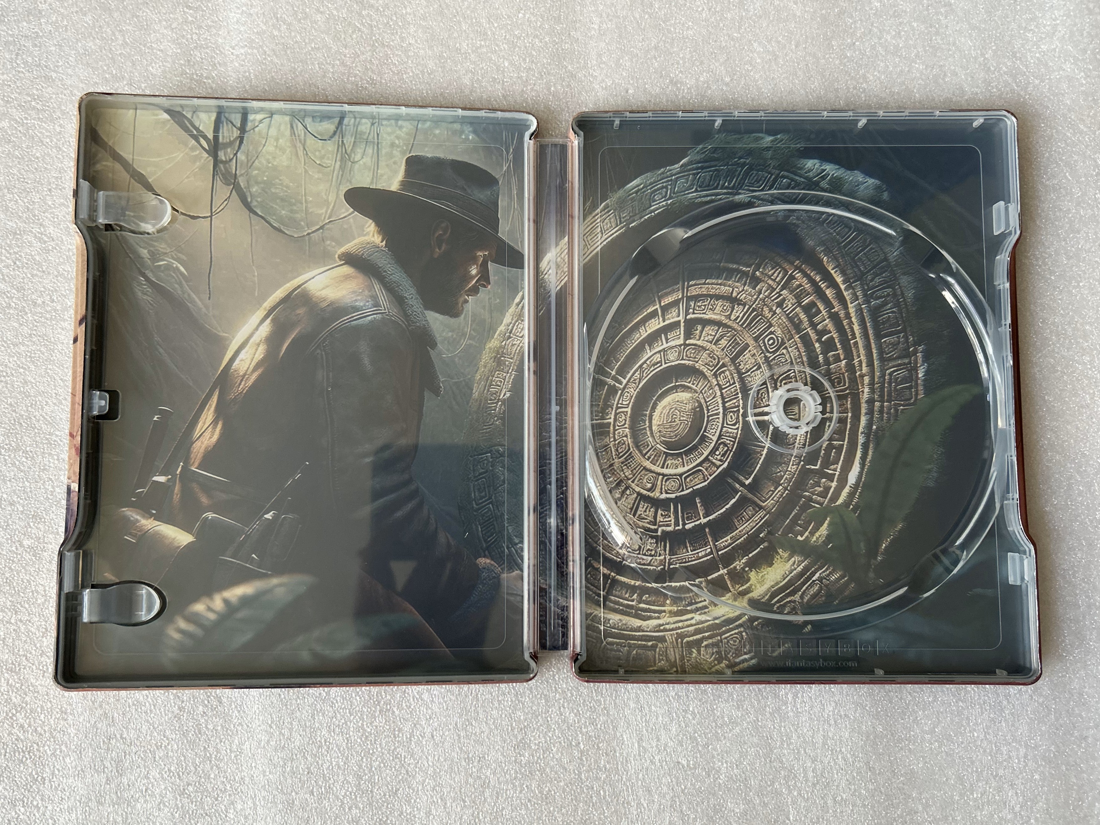 Indiana Jones and The Great Circle Custom made Steelbook Case only for (Sony PlayStation 5, Sony PlayStation 4, Xbox) New (Copy)