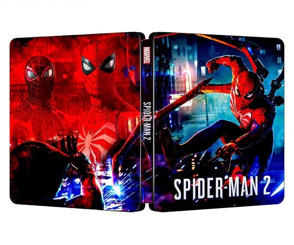 Spiderman 2 Custom Made Steelbook Case For (Sony PlayStation 5, Sony PlayStation 4, Xbox) New