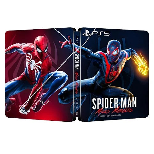 Spiderman Miles Morales Custom Made Steelbook Case For (Sony PlayStation 5, Sony PlayStation 4, Xbox) New