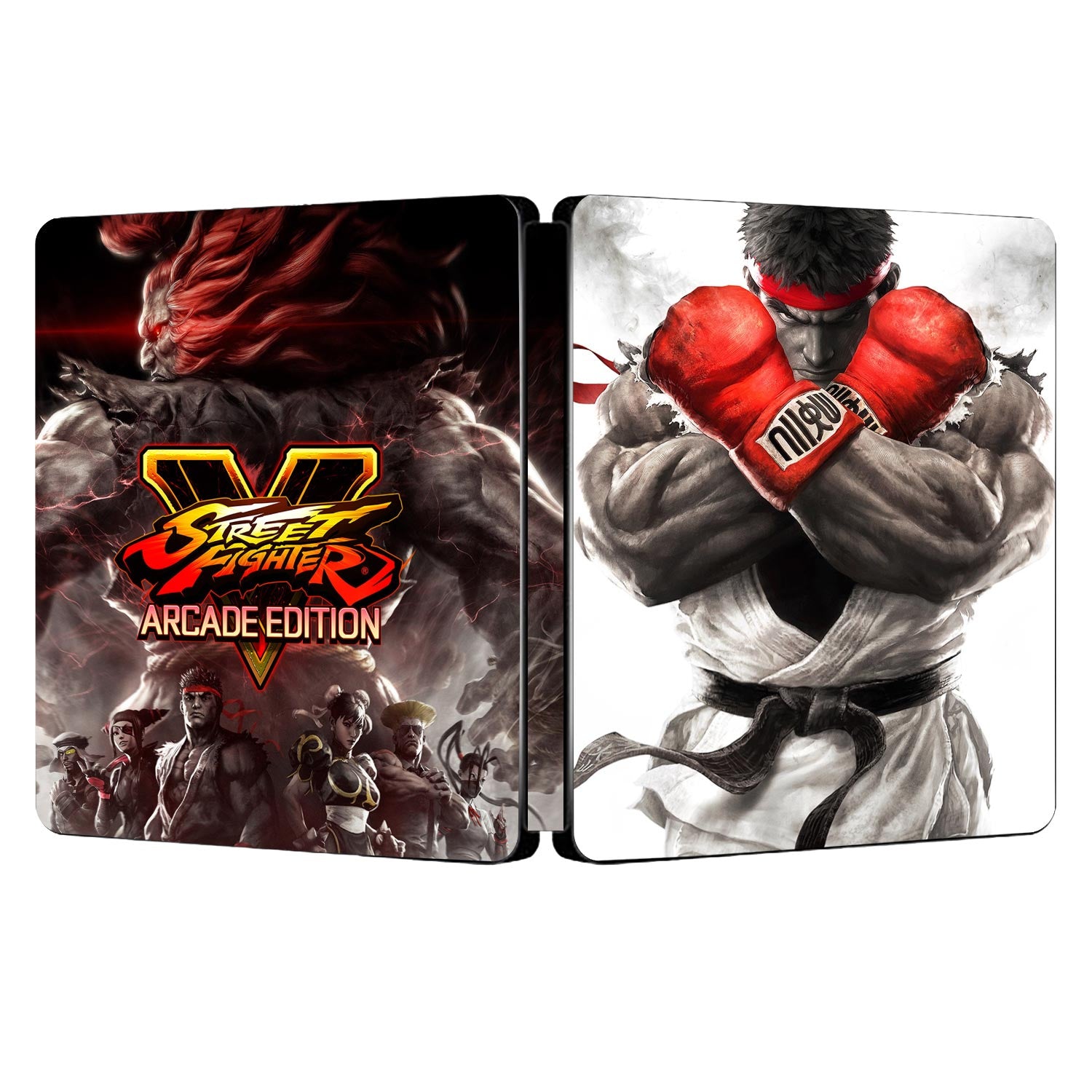 Street Fighter 5 Custom Made Steelbook Case For (Sony PlayStation 5, Sony PlayStation 4, Xbox) New