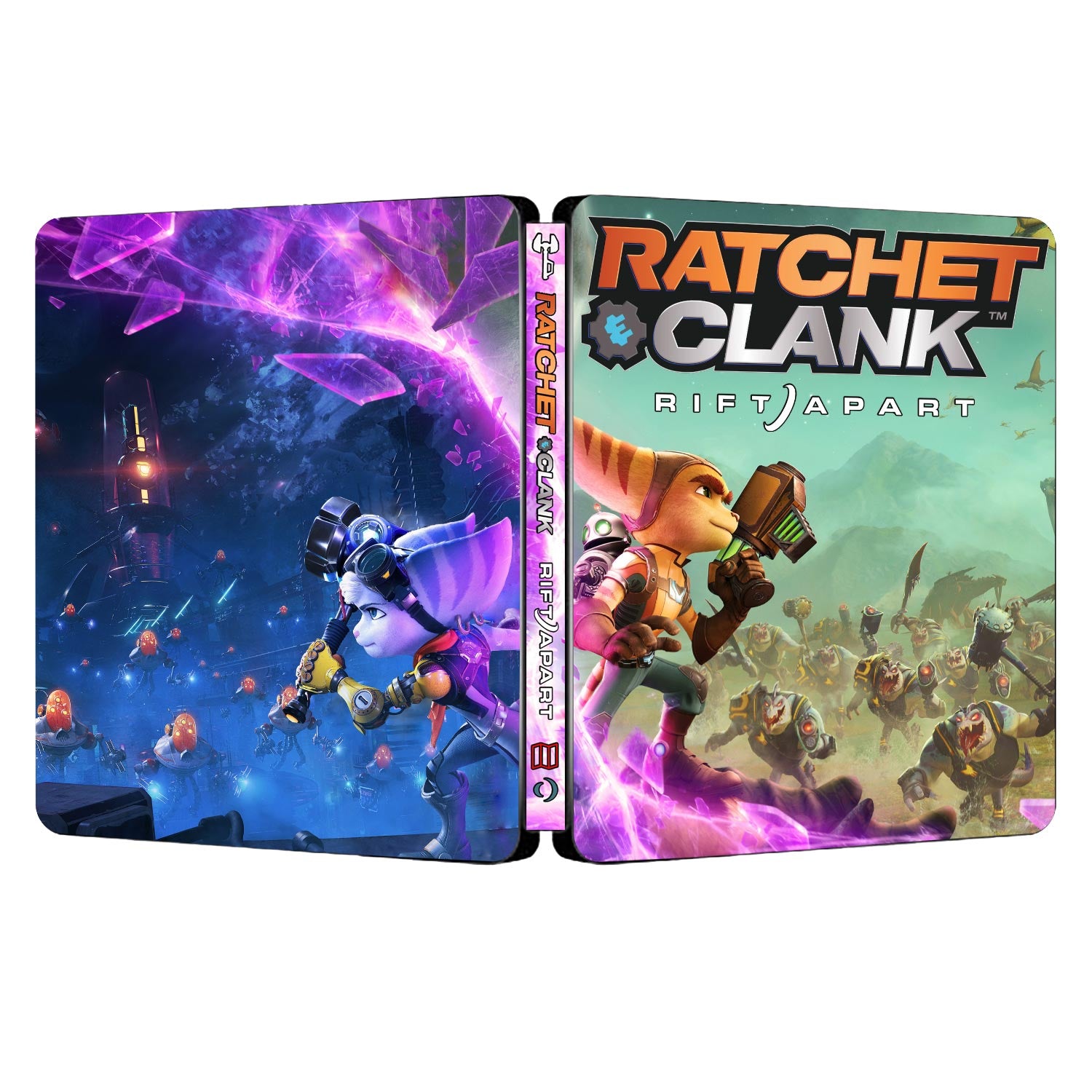 Ratchet & Clank: Rift Apart Custom Made Steelbook Case For (Sony PlayStation 5, Sony PlayStation 4, Xbox) New