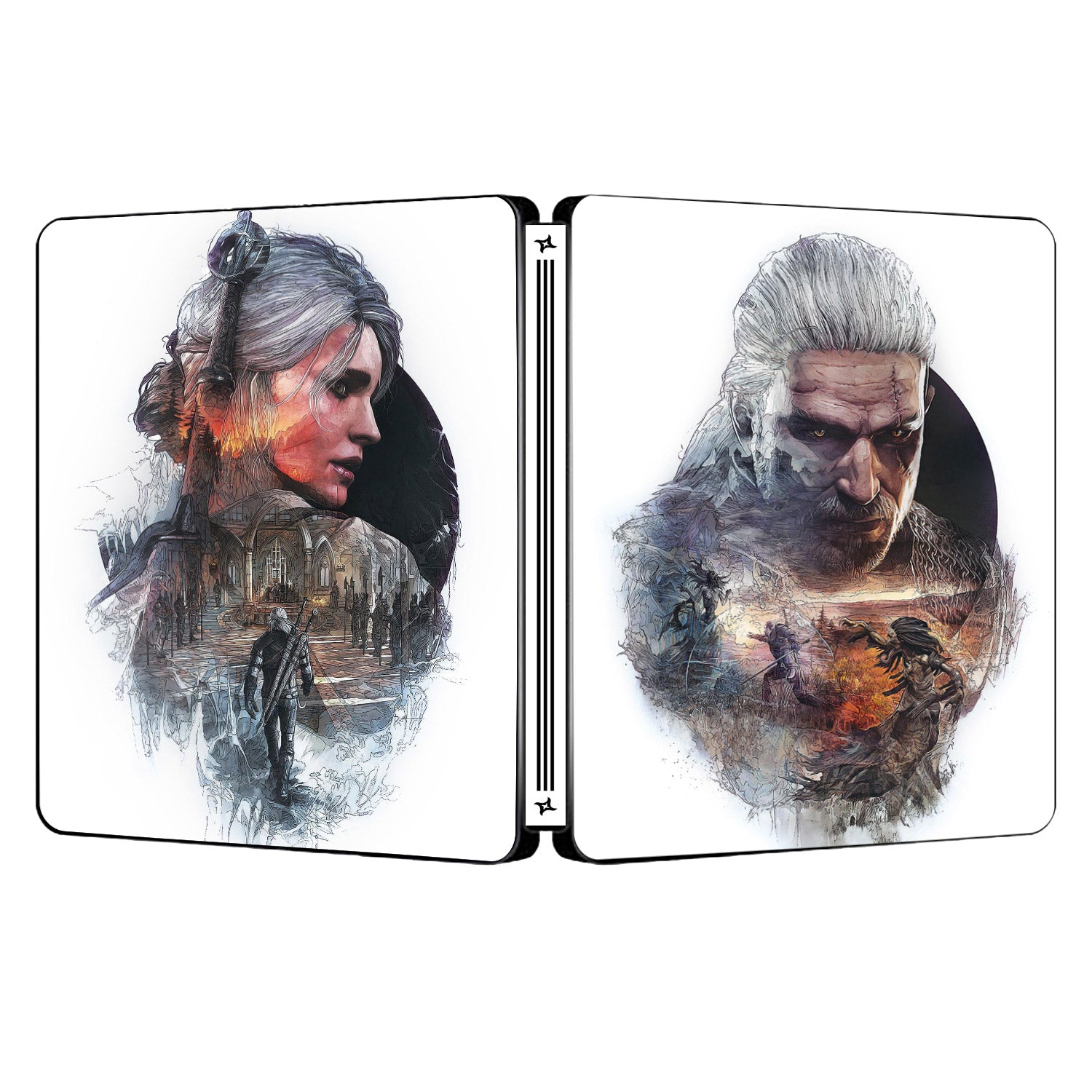 The Witcher 3 Custom Made Steelbook Case For (Sony PlayStation 5, Sony PlayStation 4, Xbox) New