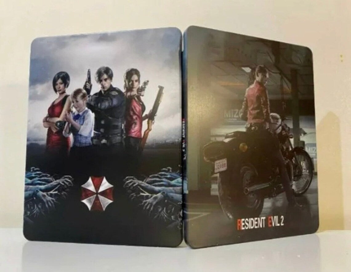 Resident Evil 2 Custom made Steelbook/MetalPak Case only for (Sony PlayStation 5, Sony PlayStation 4, Xbox) New