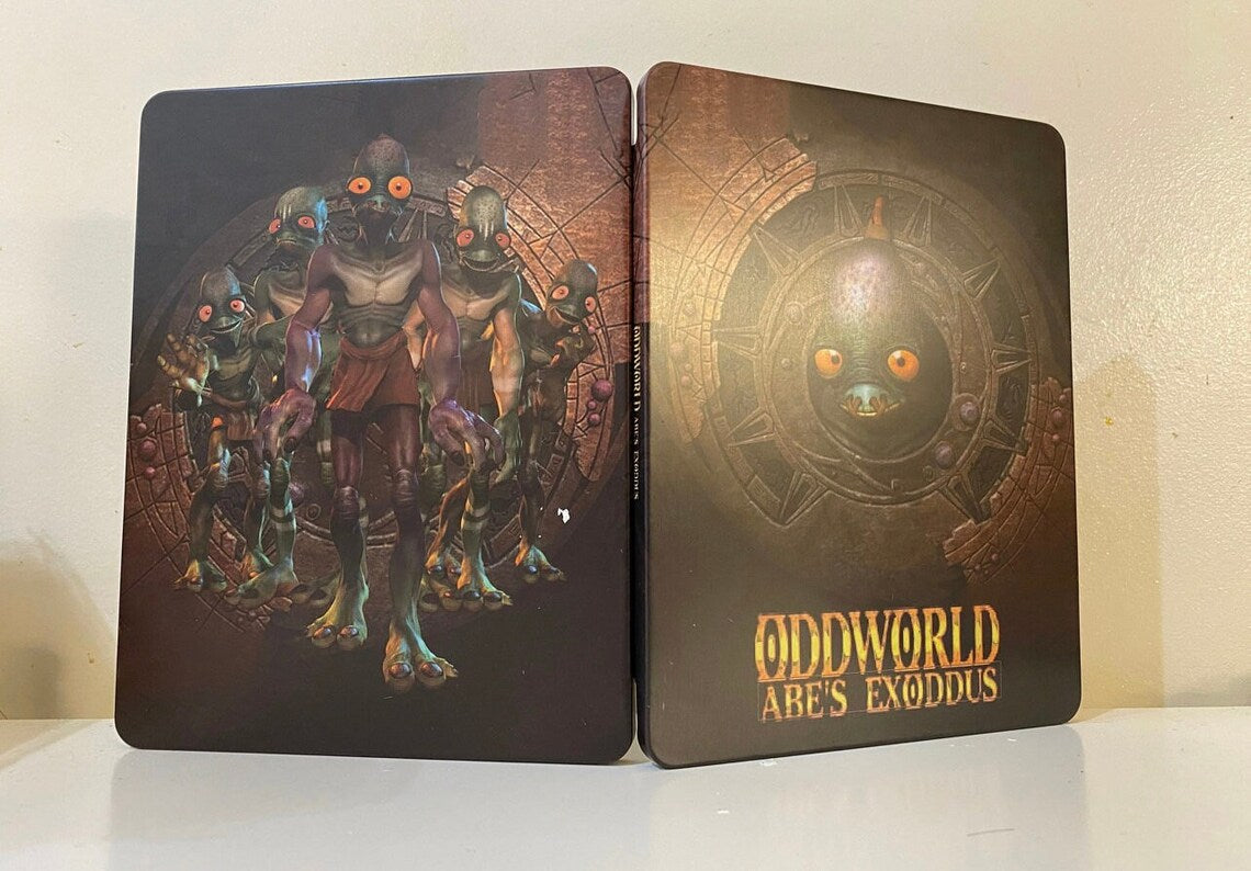 Oddworld Abe's Oddysee Custom made Steelbook/MetalPak Case only for (Sony PlayStation 5, Sony PlayStation 4, Xbox) New